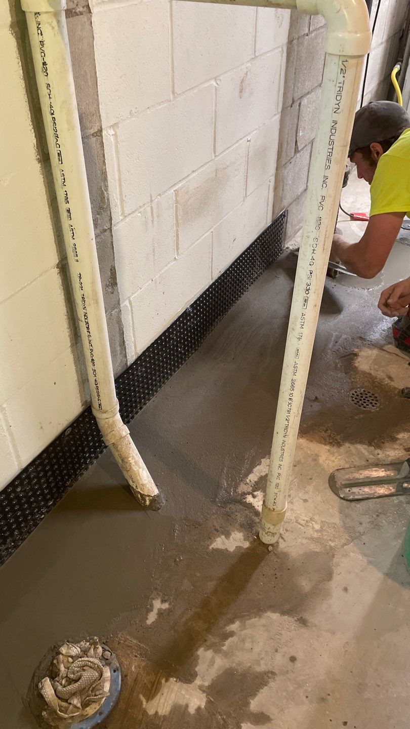 Tying Into an Existing Drain Tile System for Alec by Waterproofing Northeast