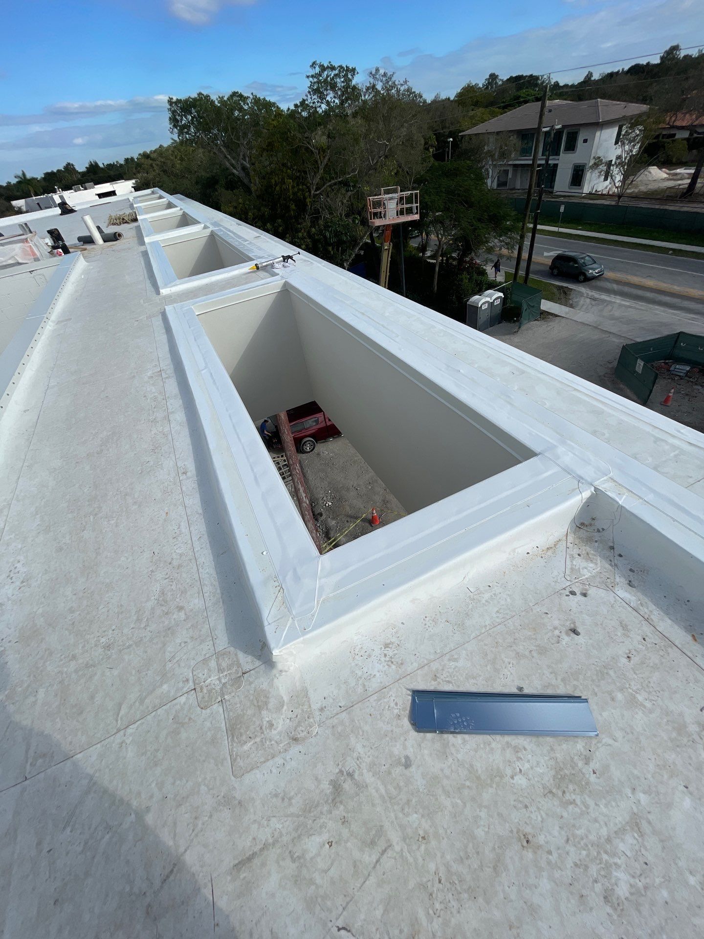 Commercial TPO Membrane Roof Installation at Pinecrest Educational Facility by AJF ROOFING INC