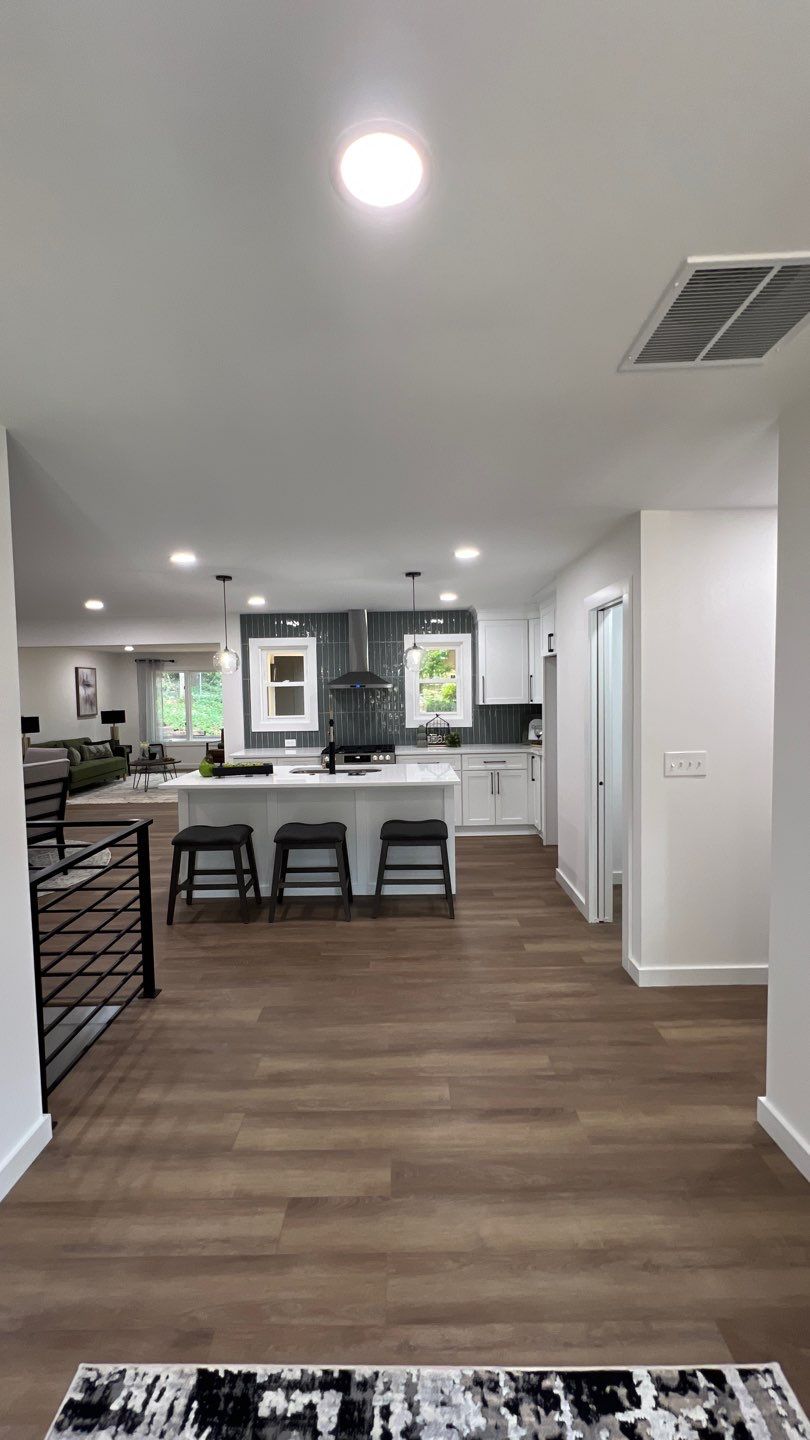 Full Interior and Exterior Home Renovation with Finished Basement in Marietta by Swift Home Renovations