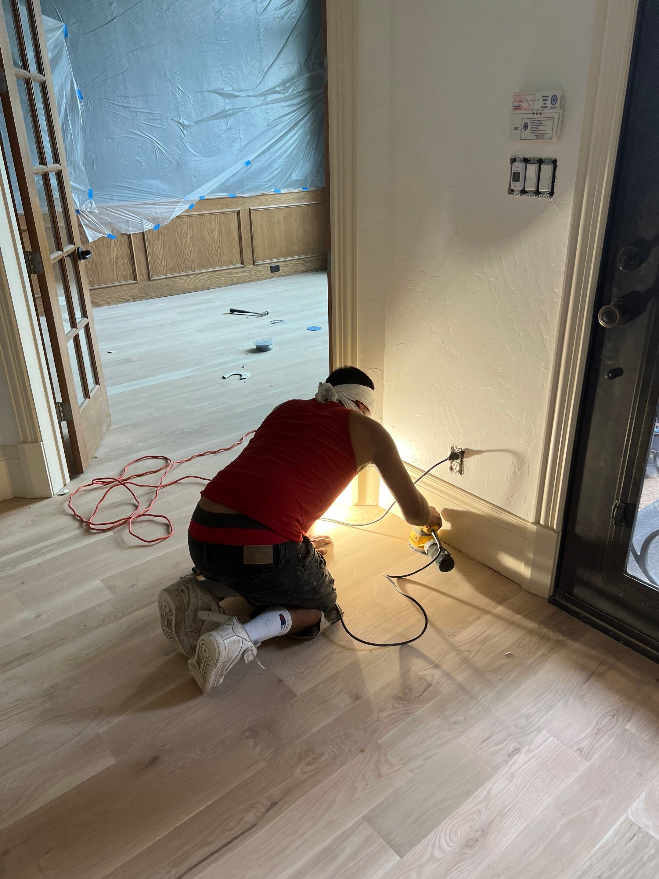 From Traditional to a Contemporary Grey by Bernard Hardwood Floors