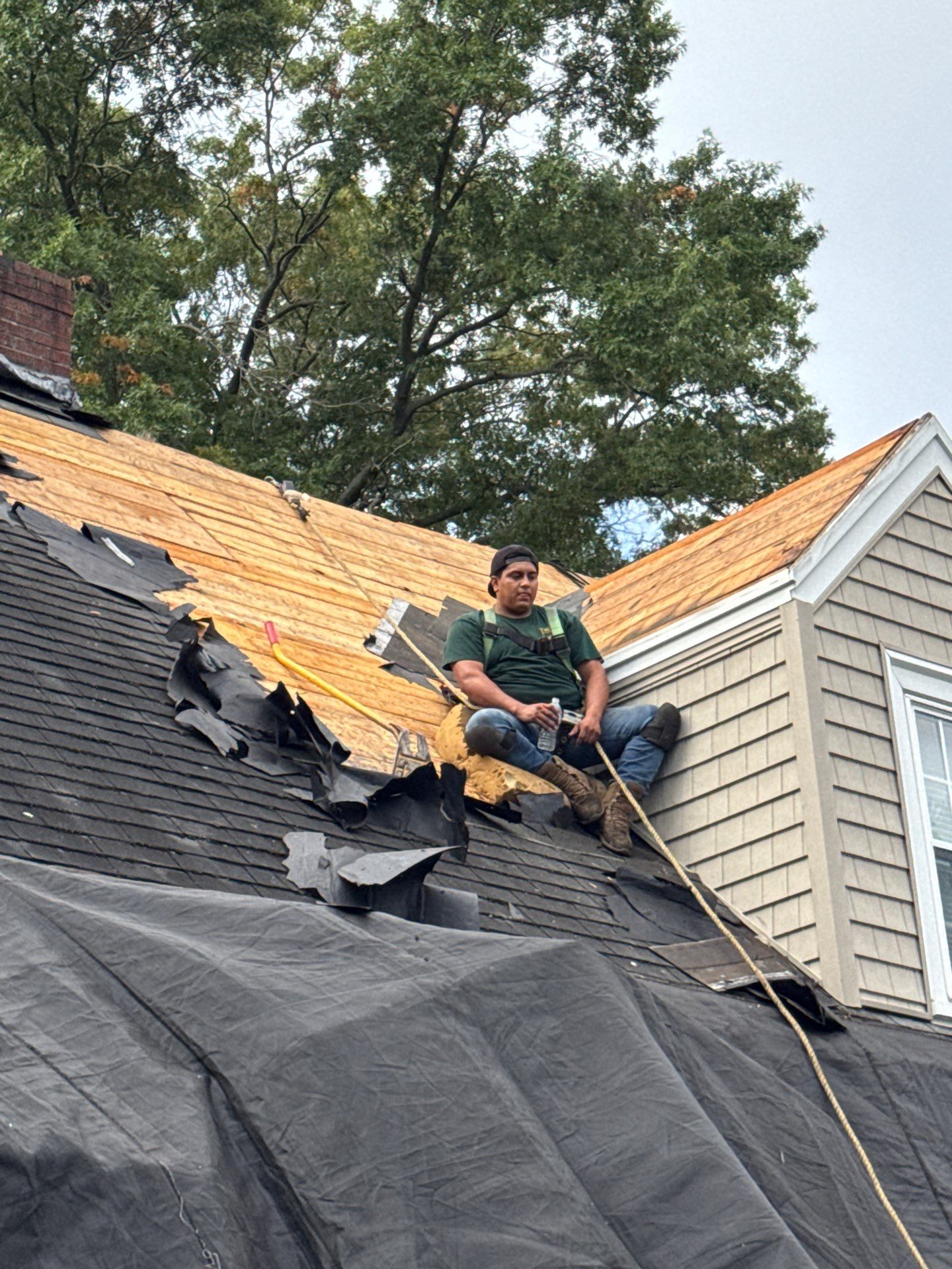 Front Roof Replacement & Roof Cleaning | Waltham, MA by Mighty Dog Roofing of Greater Middlesex County