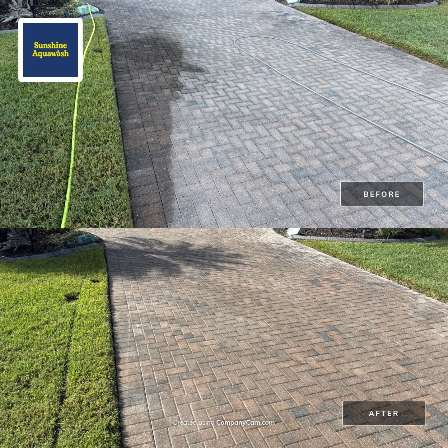 Paver Driveway, Pool Deck, Outdoor Furniture & Culvert Cleaning in Winding River Community, Bradenton, FL | Sunshine AquaWash by Sunshine AquaWash