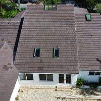Westlake Saxony Slate 900 Tile Brown Sugar- Antique Black  by Total Roofing System The Metal Roof Experts