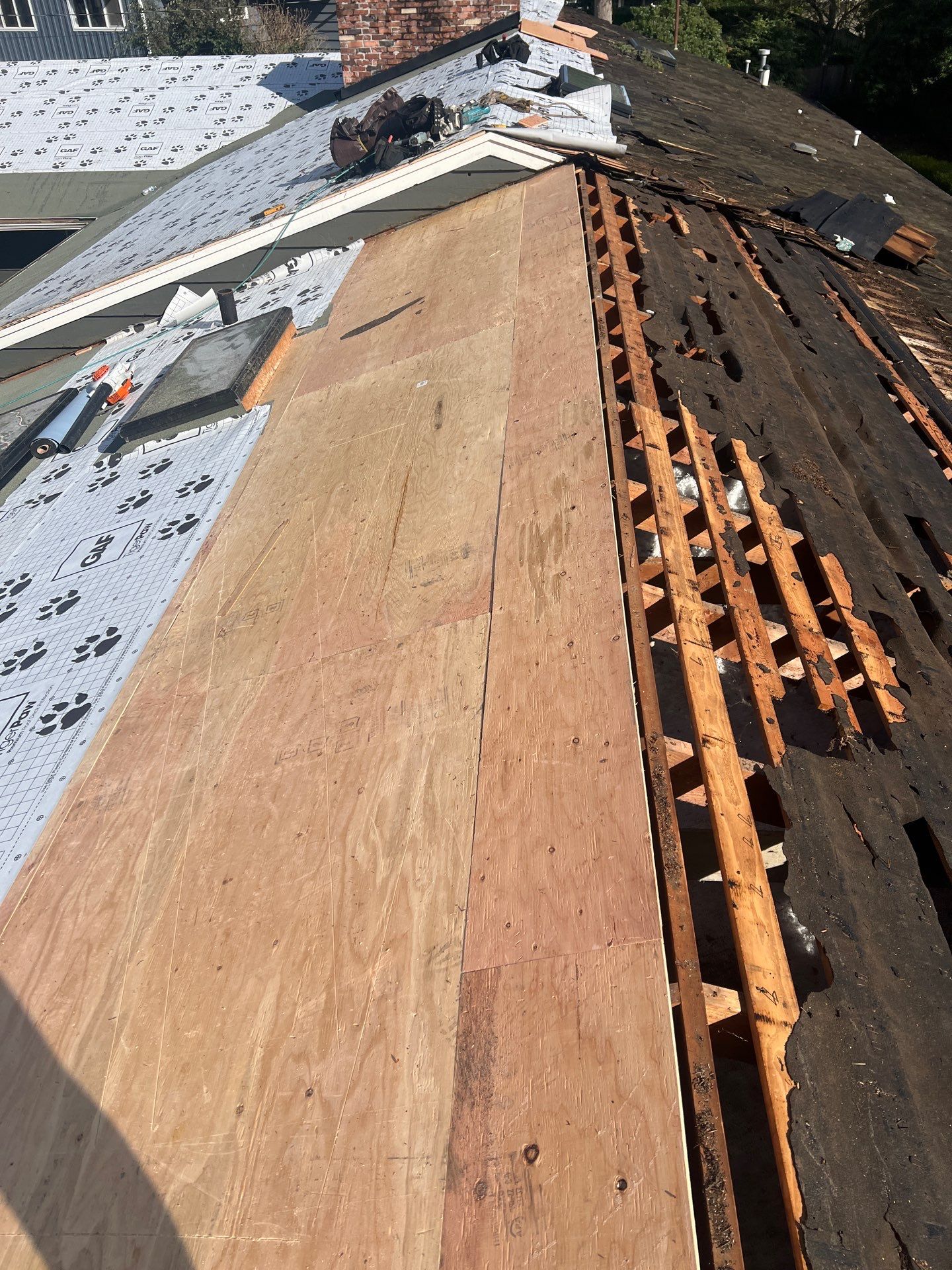 Residential Roofing Installation using GAF HDZ Shingles by Roofing Formula LLC