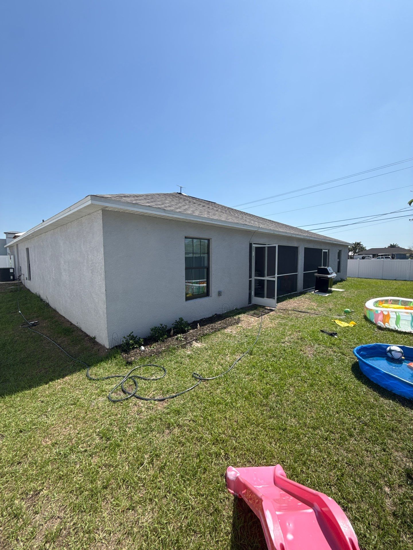 Seamless Aluminum Gutter Installation using K-Style Seamless Gutters in Cape Coral FL by Gutter Professors