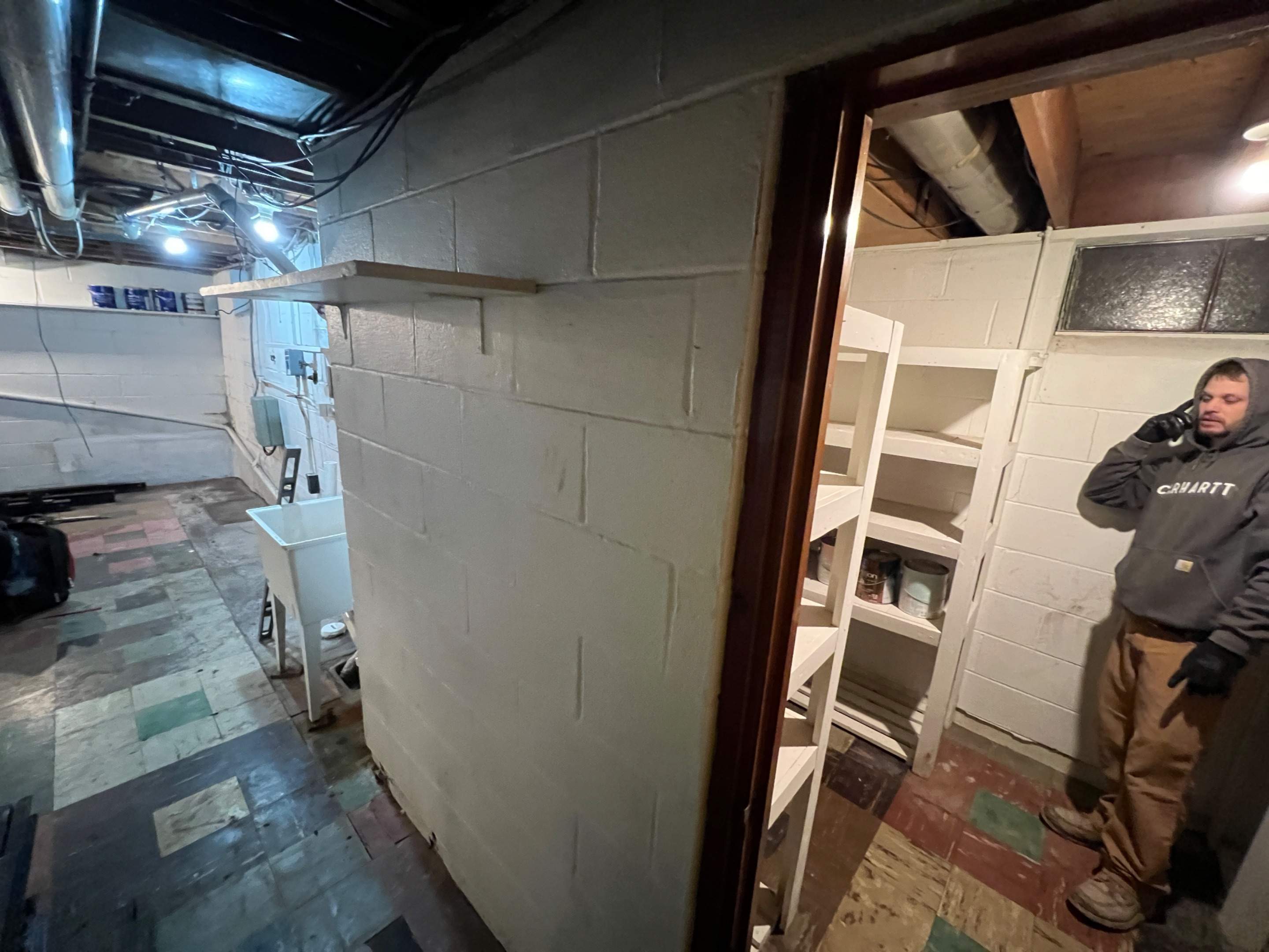 Wall Reinforcement and Shallow Tile System by Toledo Basement Repair