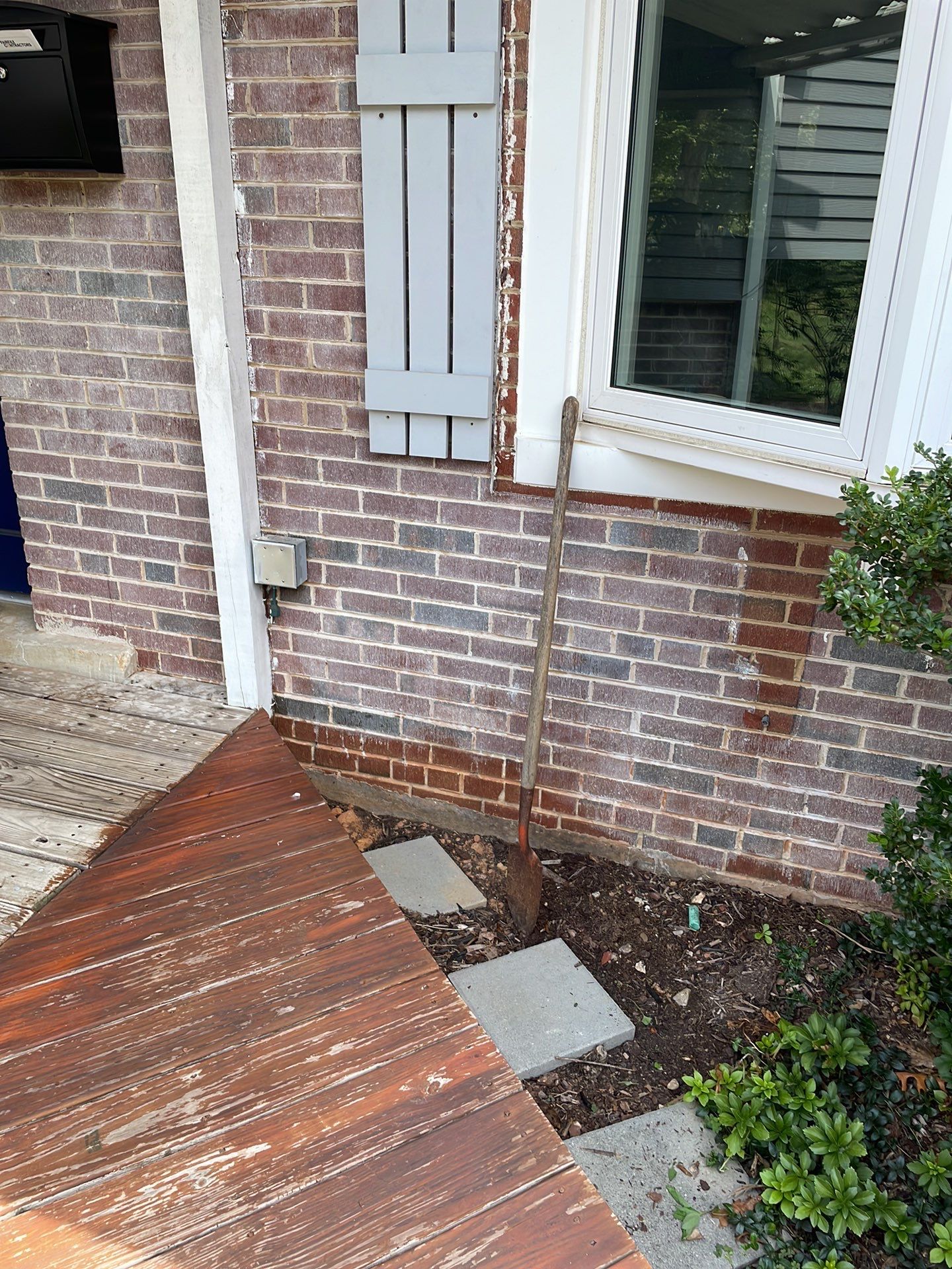 New walkway with stairs and a new front porch by Fairfax Contractors, LLC