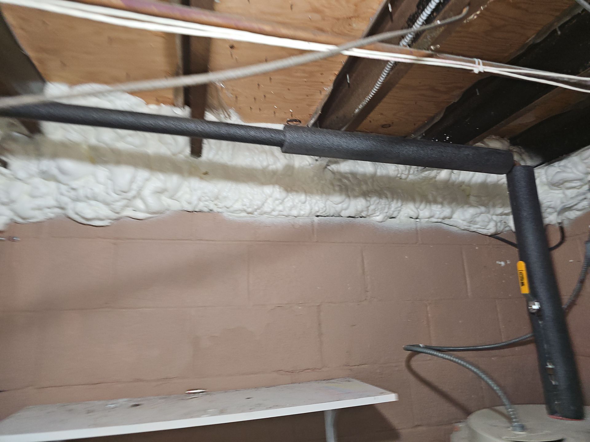 Attic Insulation using open cell spray foam by NYS Foam & Energy