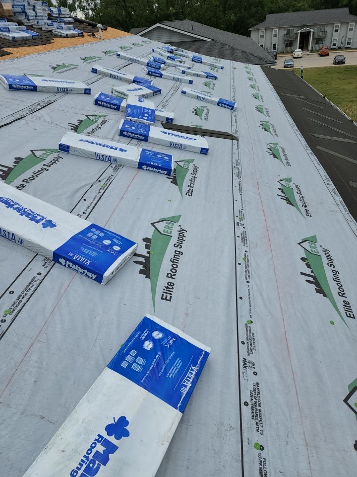 Multifamliy Complex ROOF REPLACEMNT with Ventilation Upgrades using Malarkey Vista Class III IR Shingles by Gorilla Exteriors Contracting, LLC