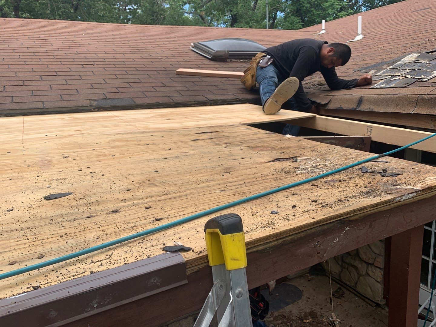 Porch Repairs and a Roof Replacement by BANA Roofing and Solar Supply