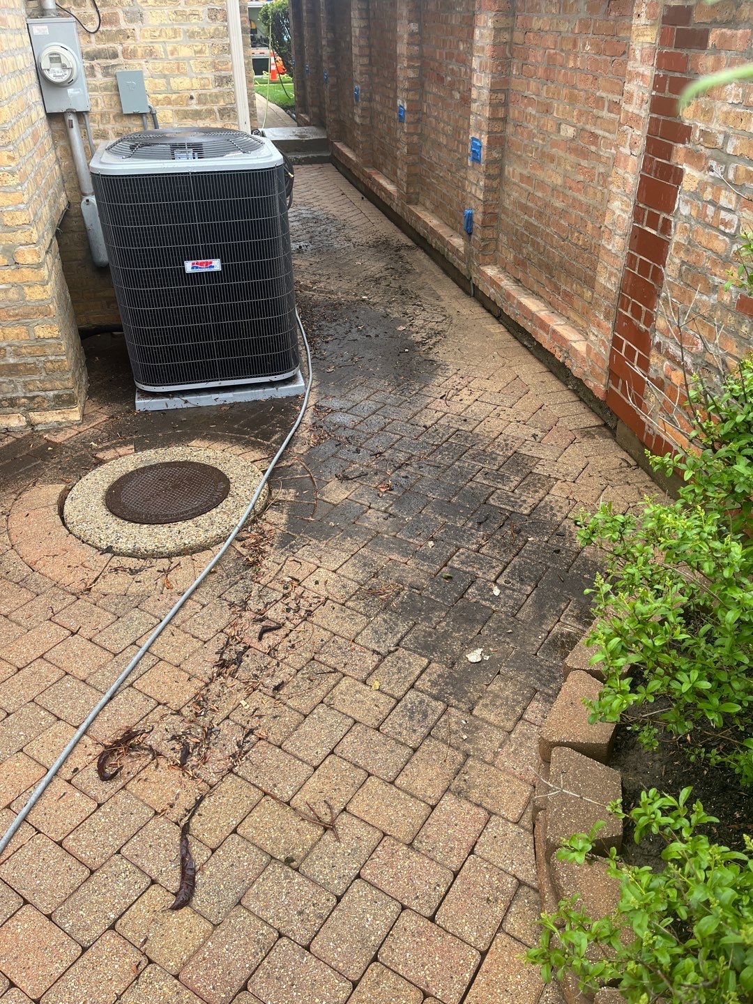 Brick repair, CSS, and stone cleaning by Northern Power Washing LLC.