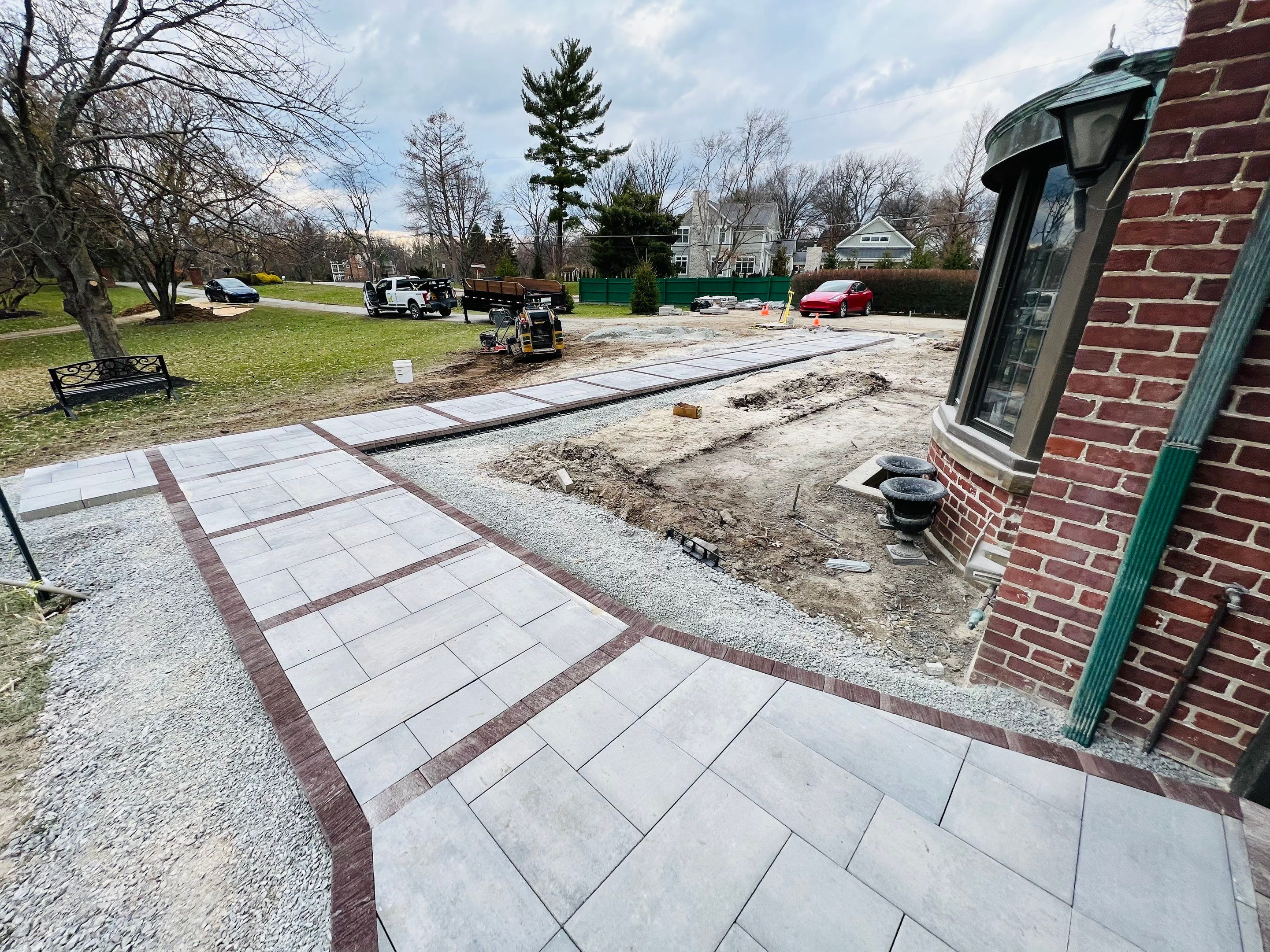 Hardscape Design & Install using Unilock Products by Reisenberg’s Lawn & Landscape, LLC