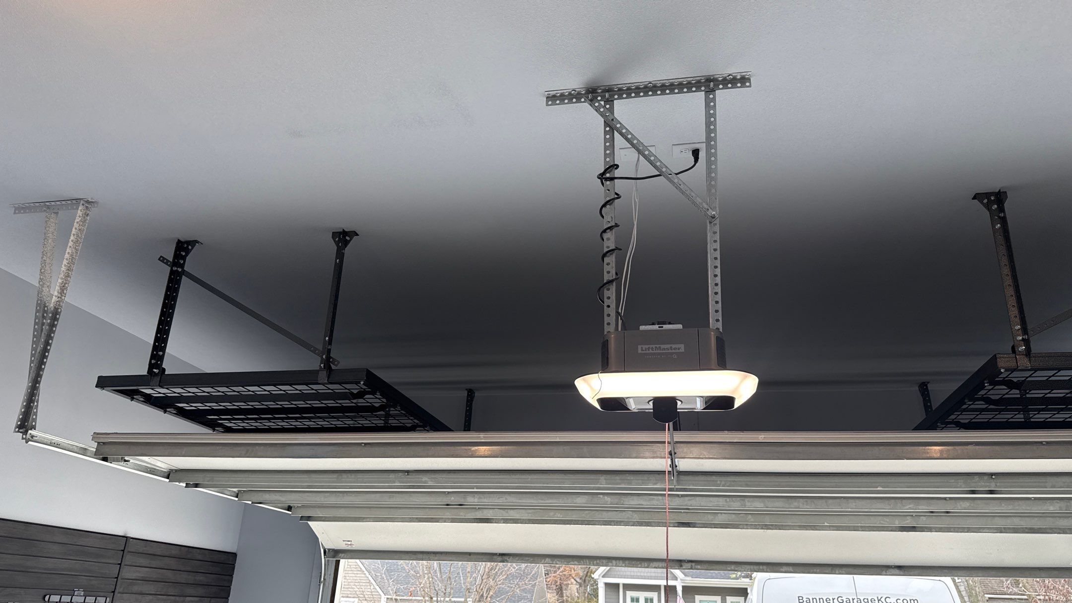 Zac Maximized Storage and Took Advantage of Ceiling Height by Banner Garage