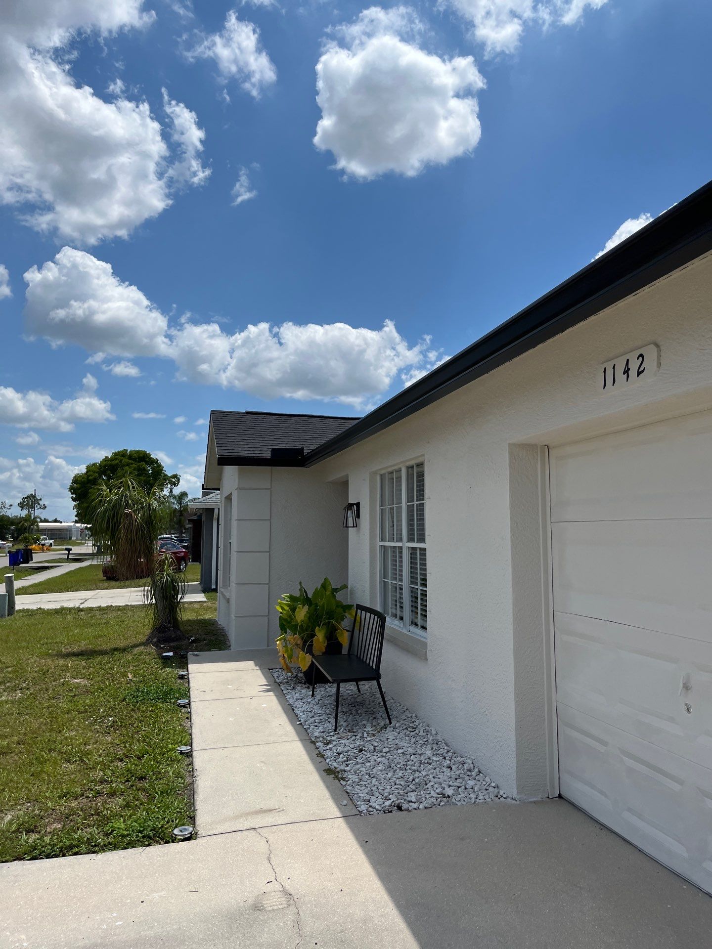Black Seamless Gutters and Downspouts in Fort Myers FL by Gutter Professors