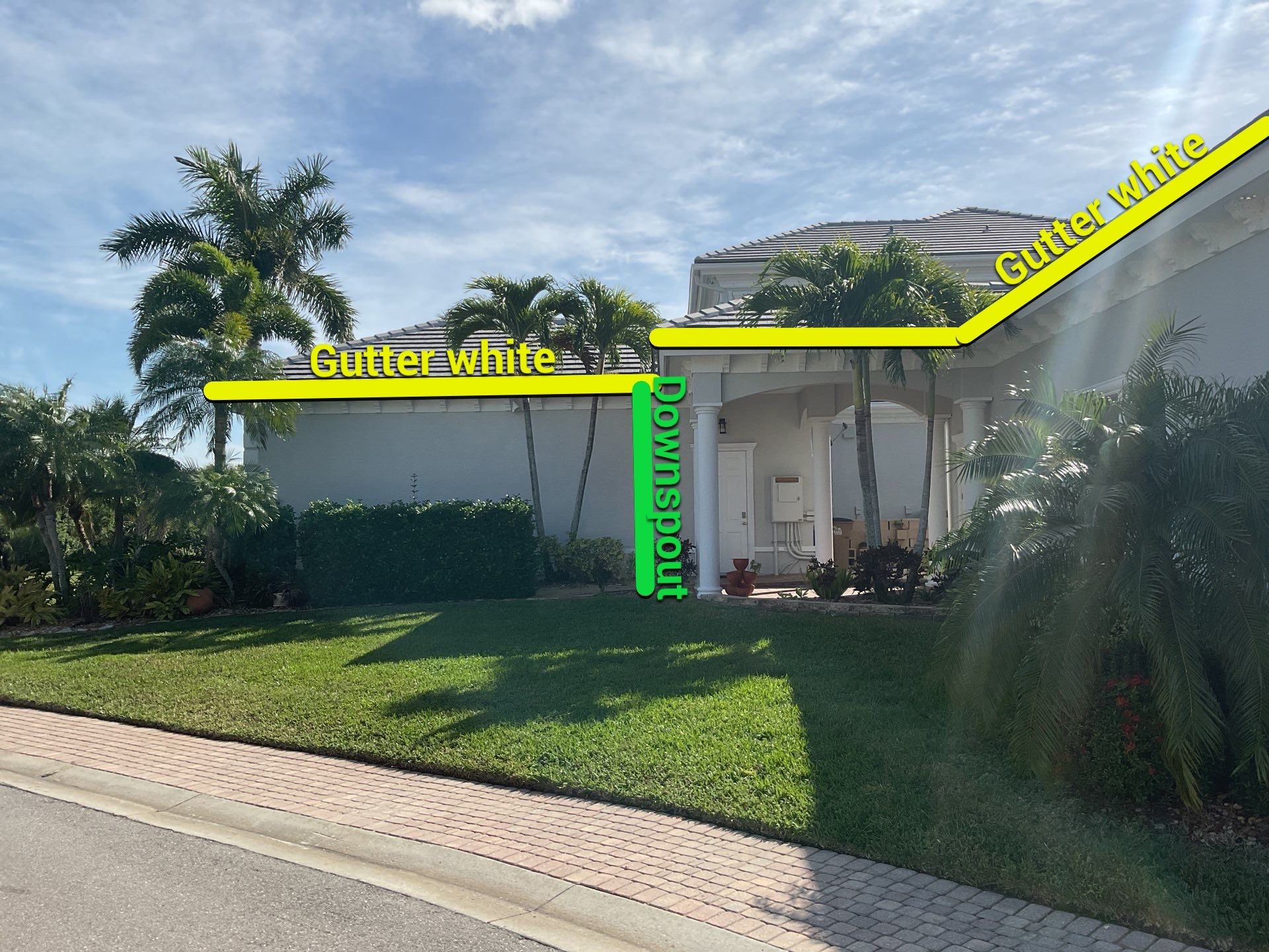 7-Inch Seamless Gutters for Heavy Rainfall in Cape Coral FL by Gutter Professors