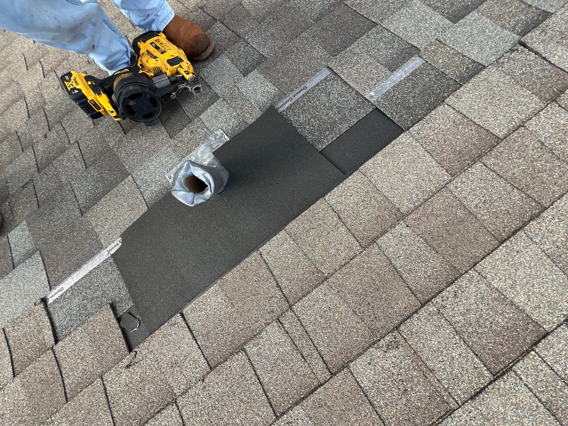 Hail Damage using Owen's Corning Duration (Lifetime) Shingles by Roof Repair Company