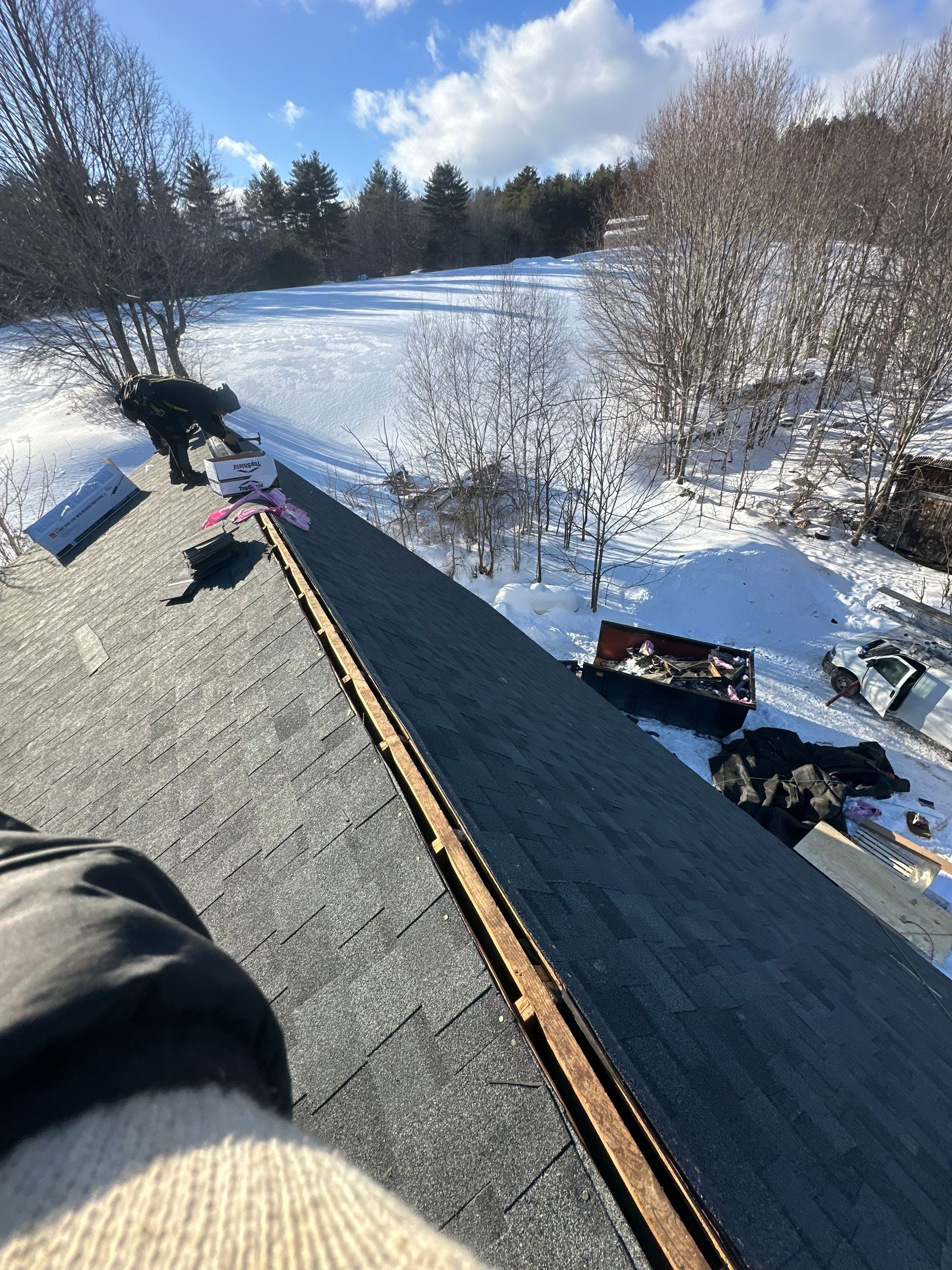 Roof Installation in Bradford New Hampshire by Tall pine roofing