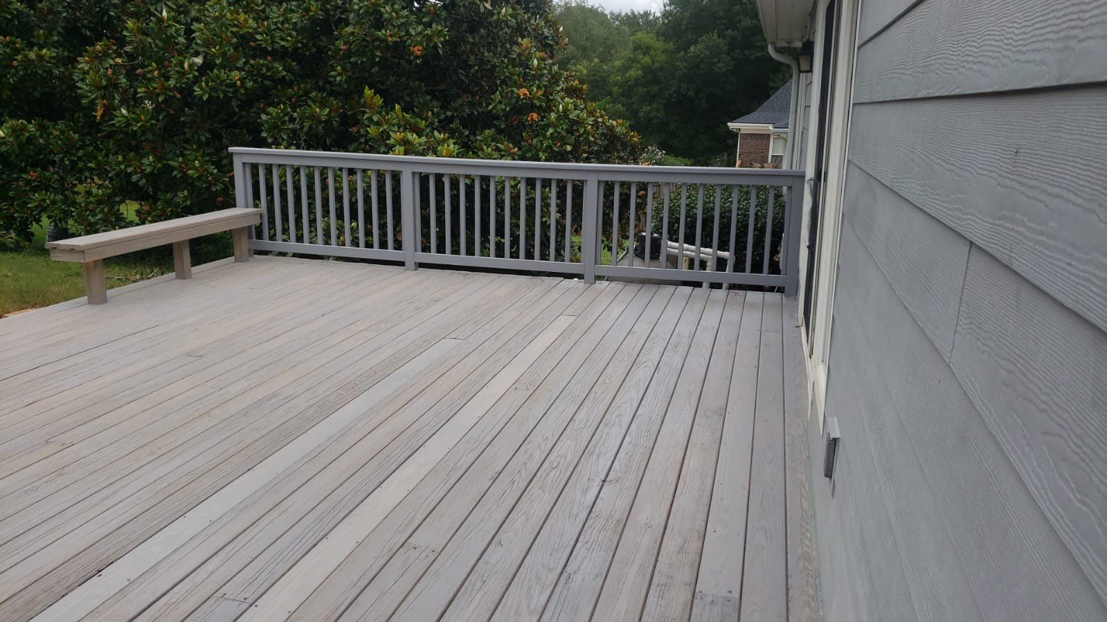 Multi-Level Deck Staining and Refinishing in Roswell Georgia by Swift Home Renovations