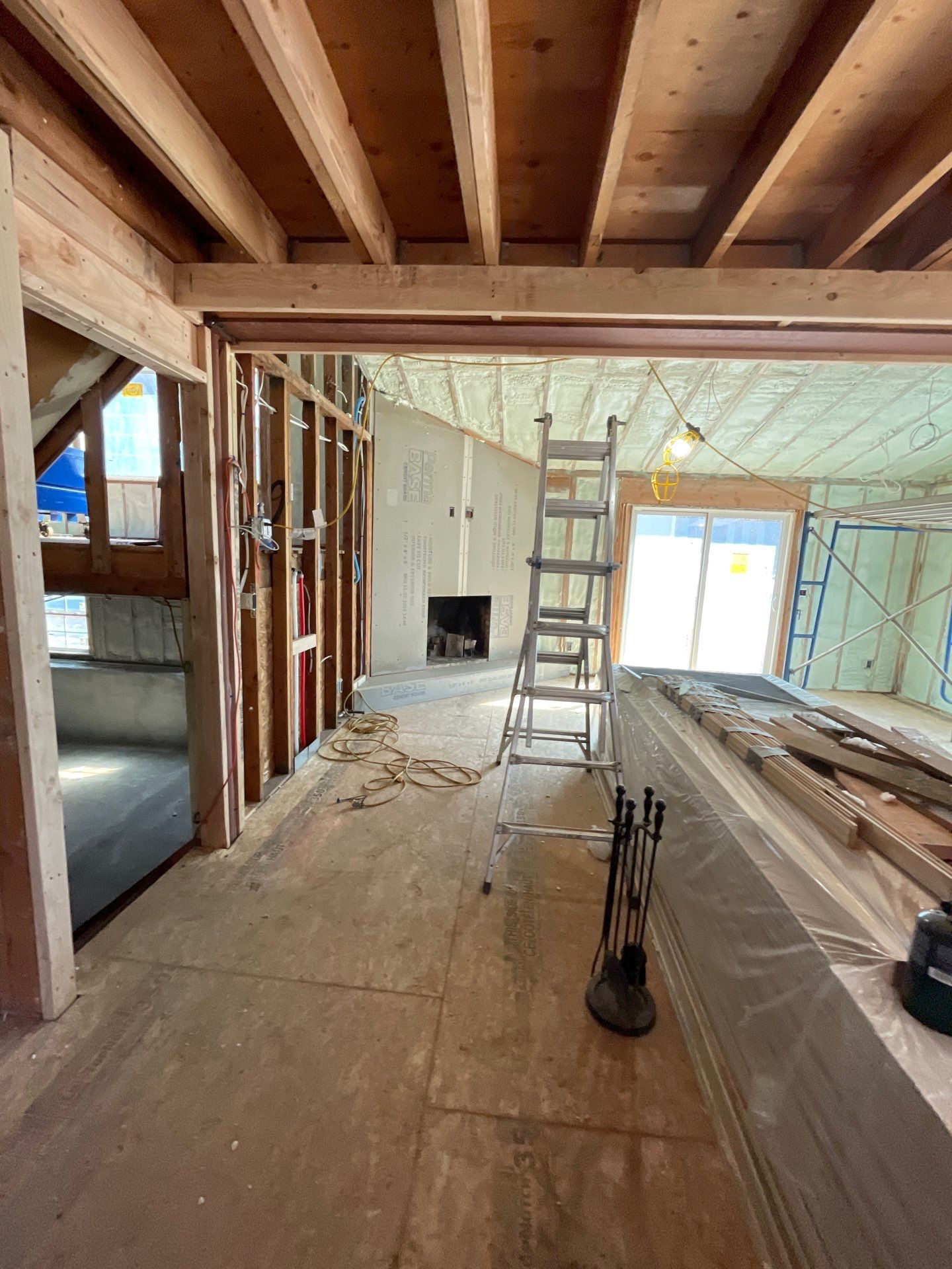 Basement Exterior Walls using Closed Cell Spray Foam by NYS Foam & Energy