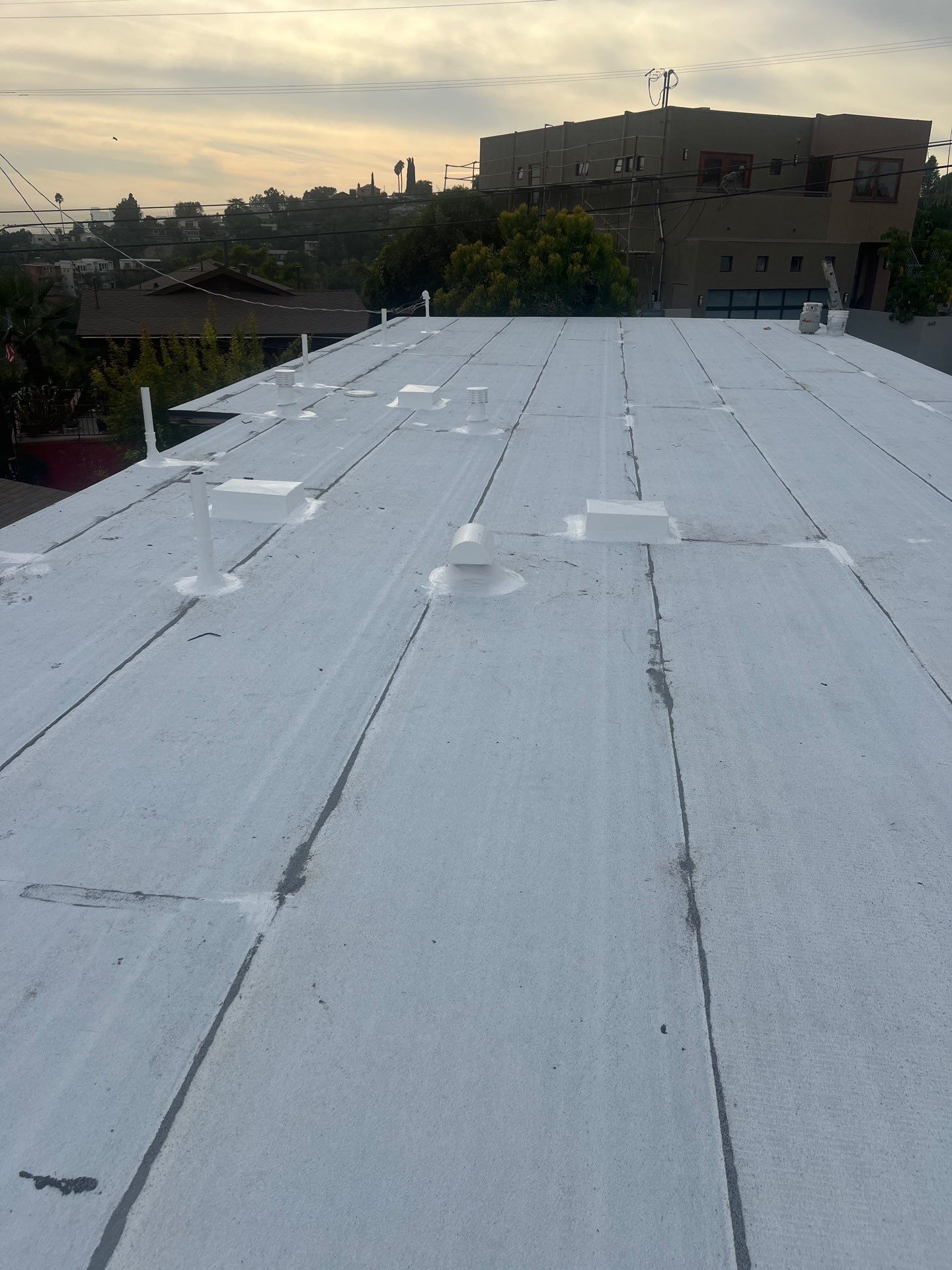 Residential reroofing project in Eagle Rock by Hull Brothers Roofing