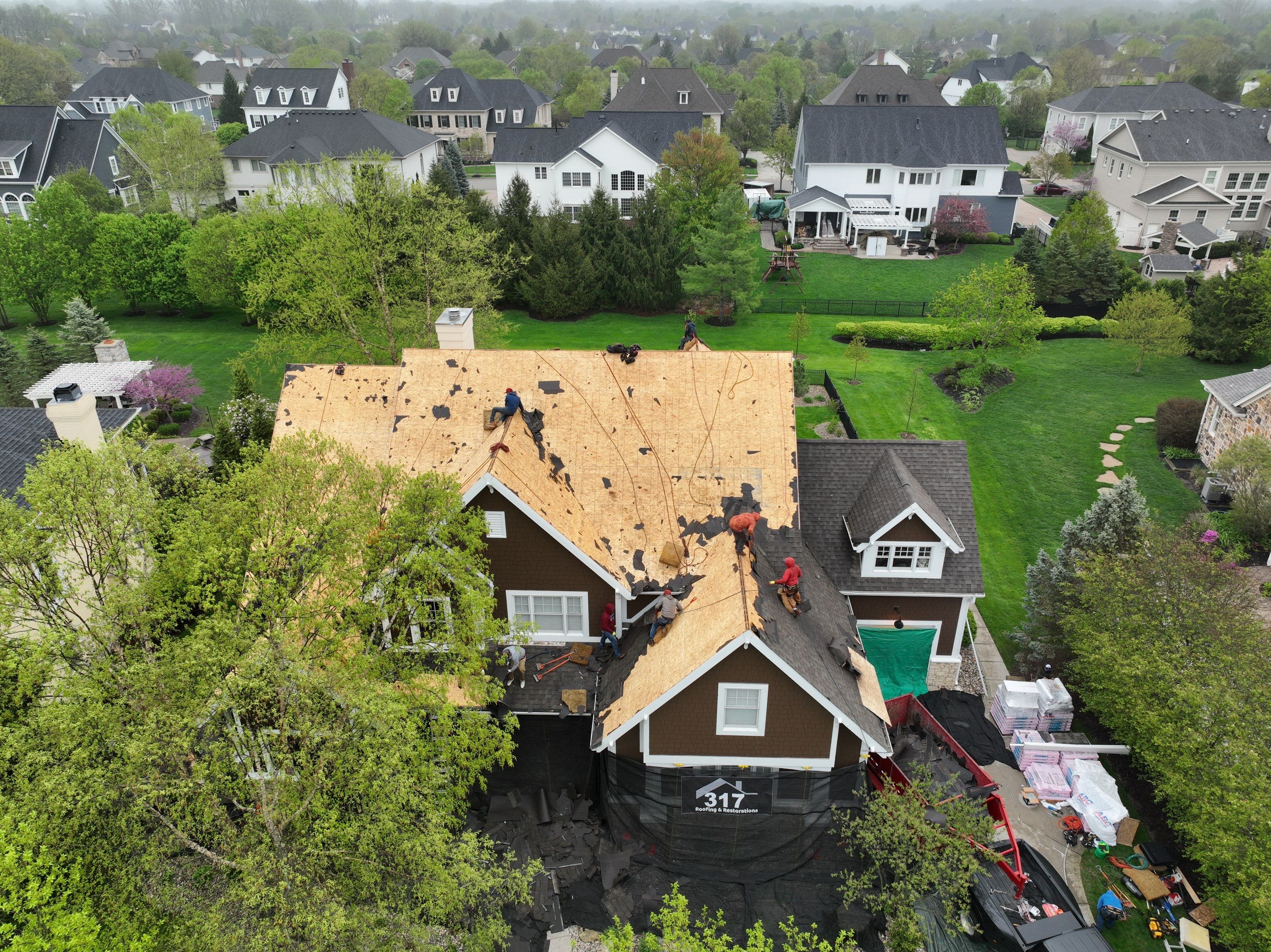 Roof Damage using Owens Corning Duration Storm by 317 Roofing & Restorations