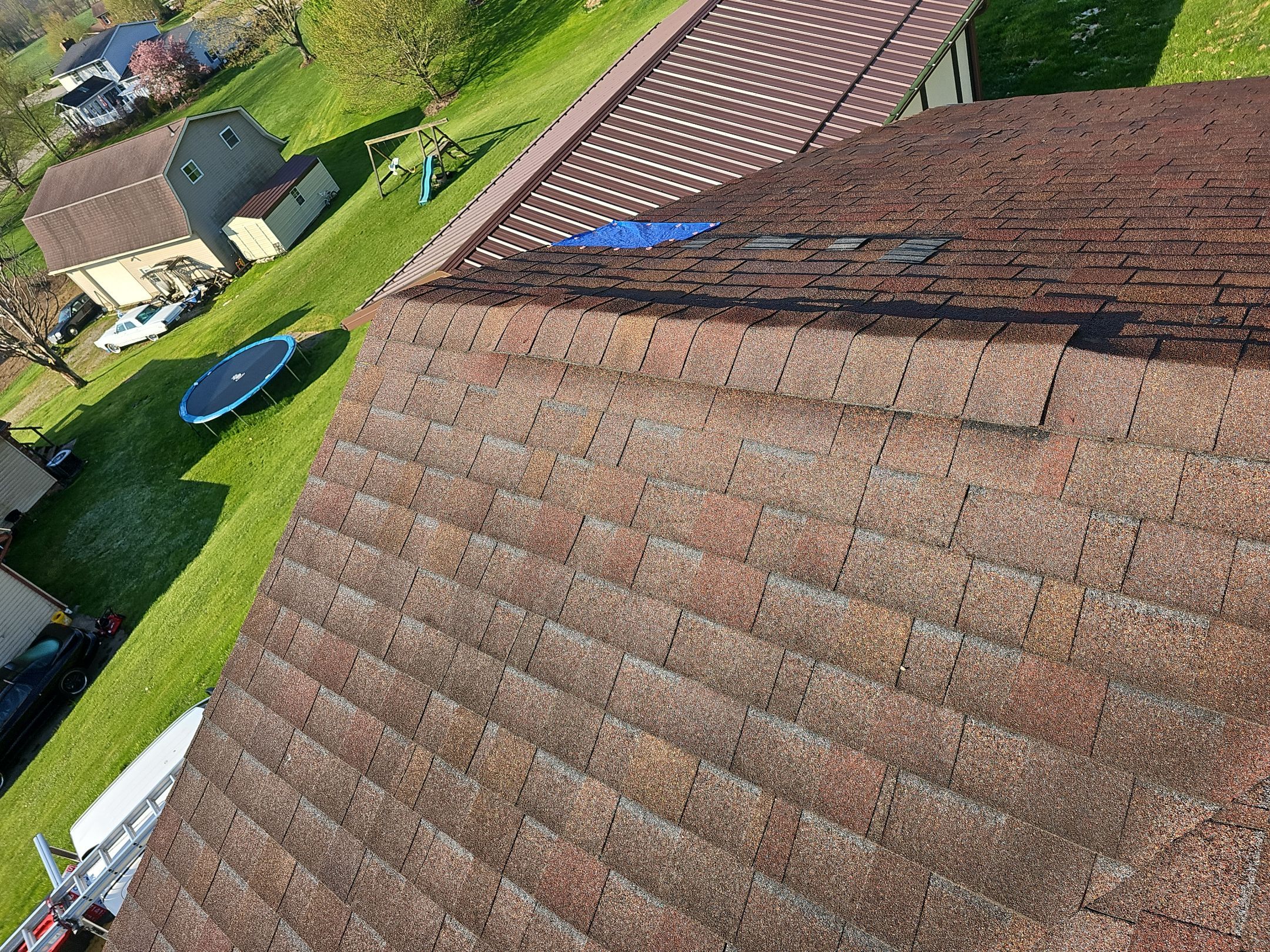 ATLAS PINNACLE COLOR: BURNT HICKORY DRIP EDGE: MUSKET BROWN by Eagle Eye Roofing