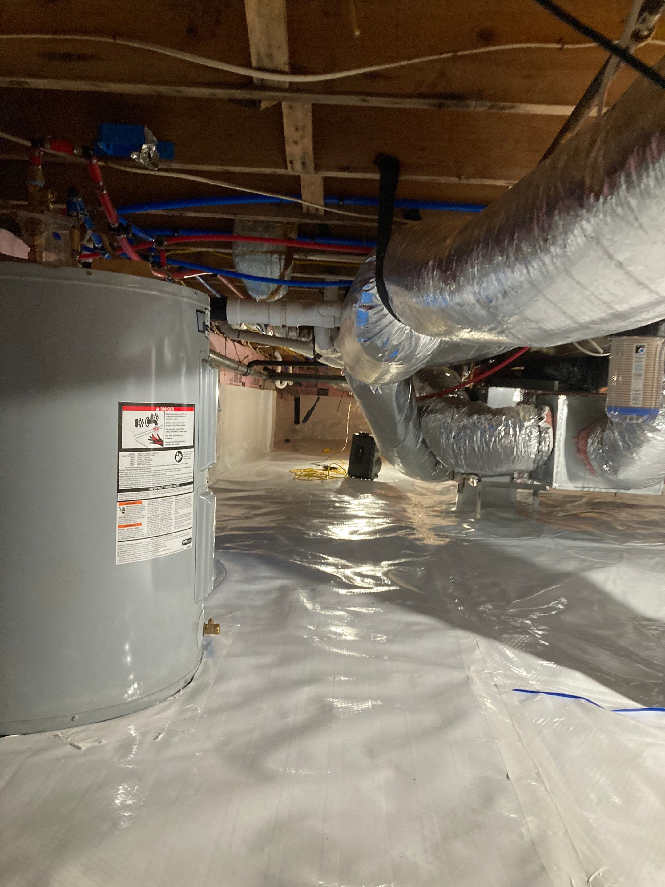 Crawlspace repair using cleanspace by Burke Home Services