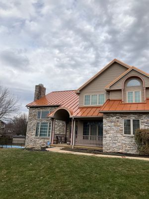 Standing Seam Roof – Copper Finish