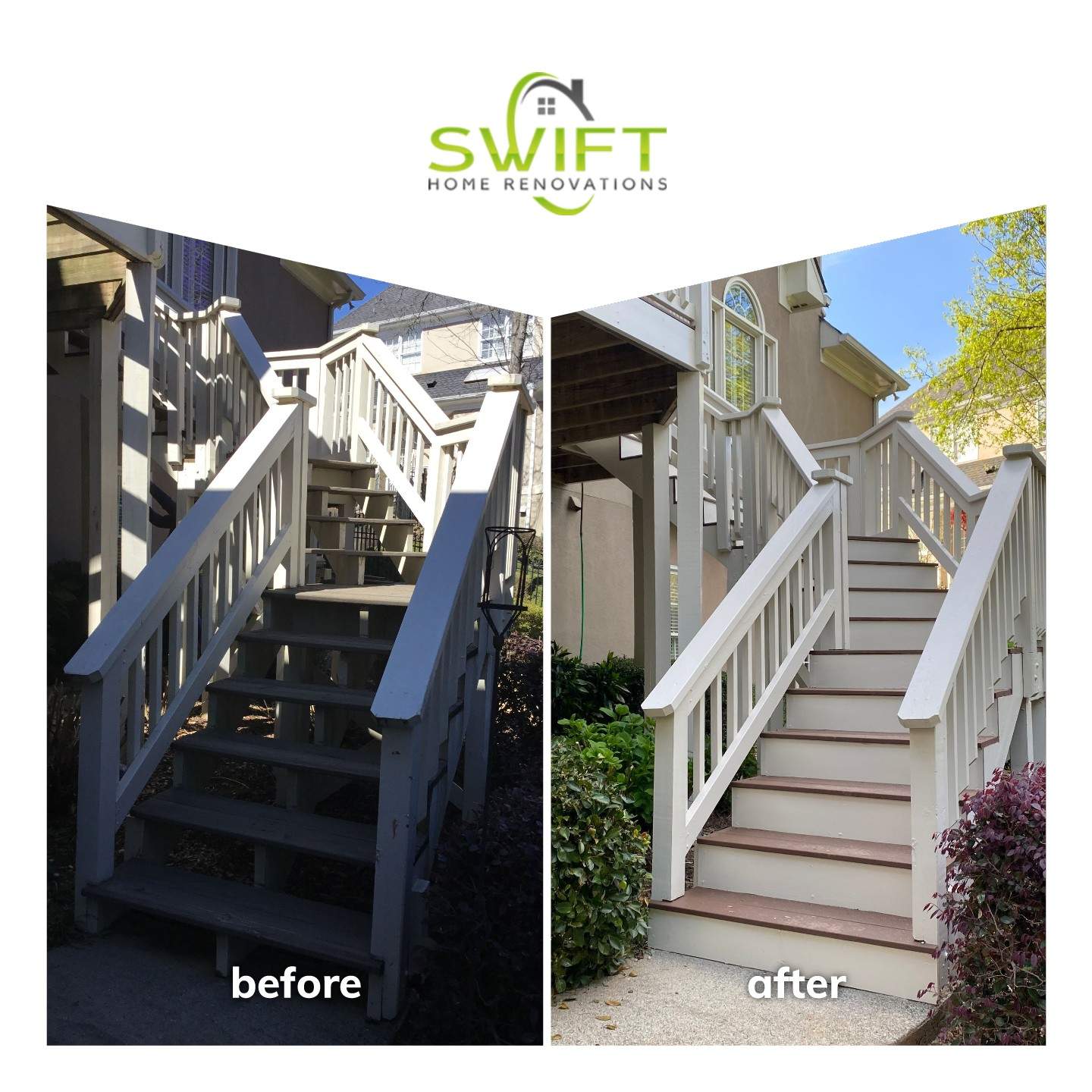 Pressure-Treated Wood Deck Renovation and Railing Refresh in Duluth by Swift Home Renovations 