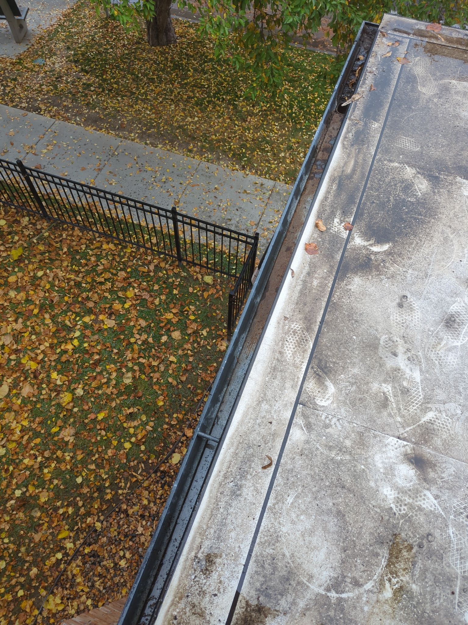 Commercial gutter cleaning Fort Collins / Loveland after photo with clean gutters