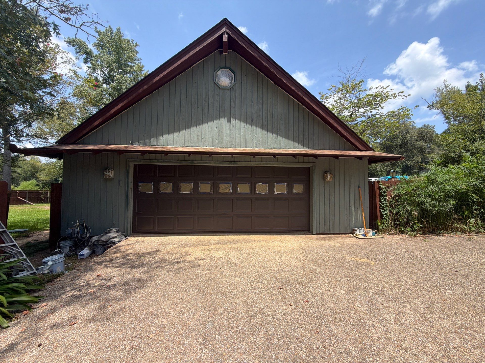Careful Stain Work & Fresh Color on Unique Property Tyler, TX by Quality Coats Painting