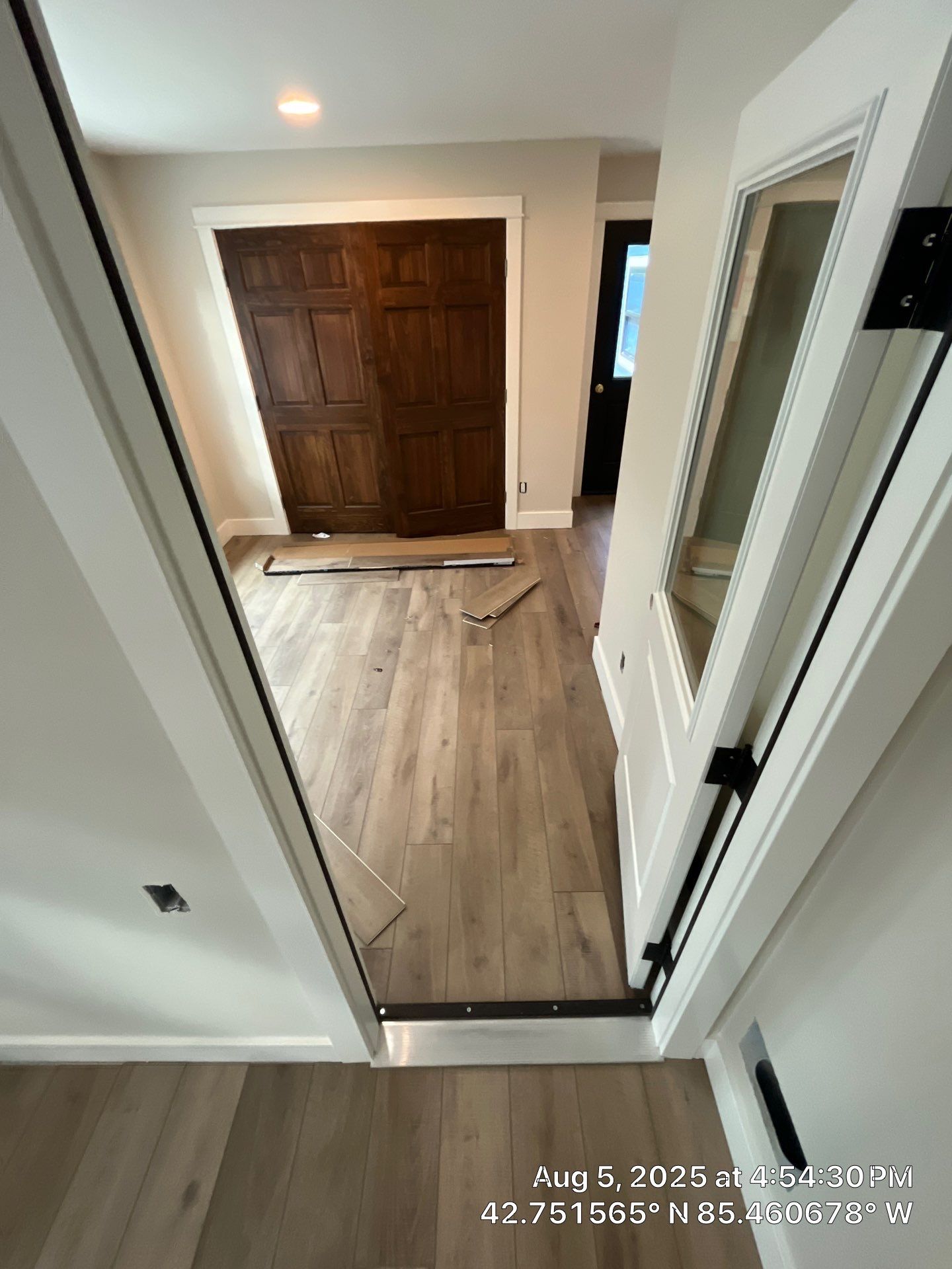 Installation of LVP in Middleville, Michigan by RTBaldwin Hardwood Floors