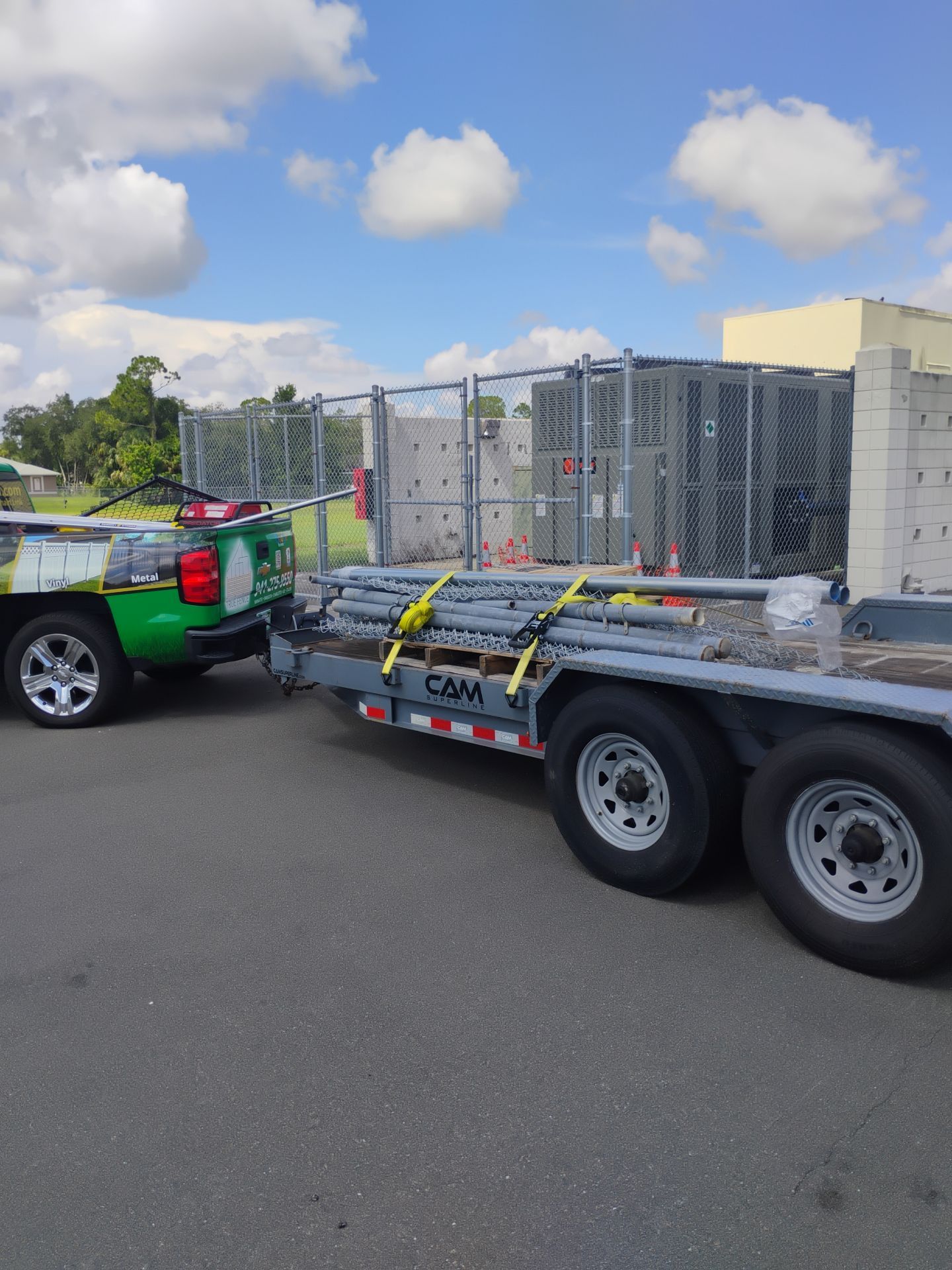 Secure Chain Link Equipment Enclosure Installation in North Port by True Fence LLC