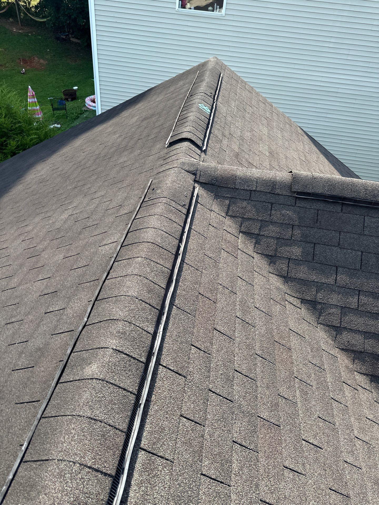 Roof and gutter replacement by wind damage by Just Brilliant Restoration JBR