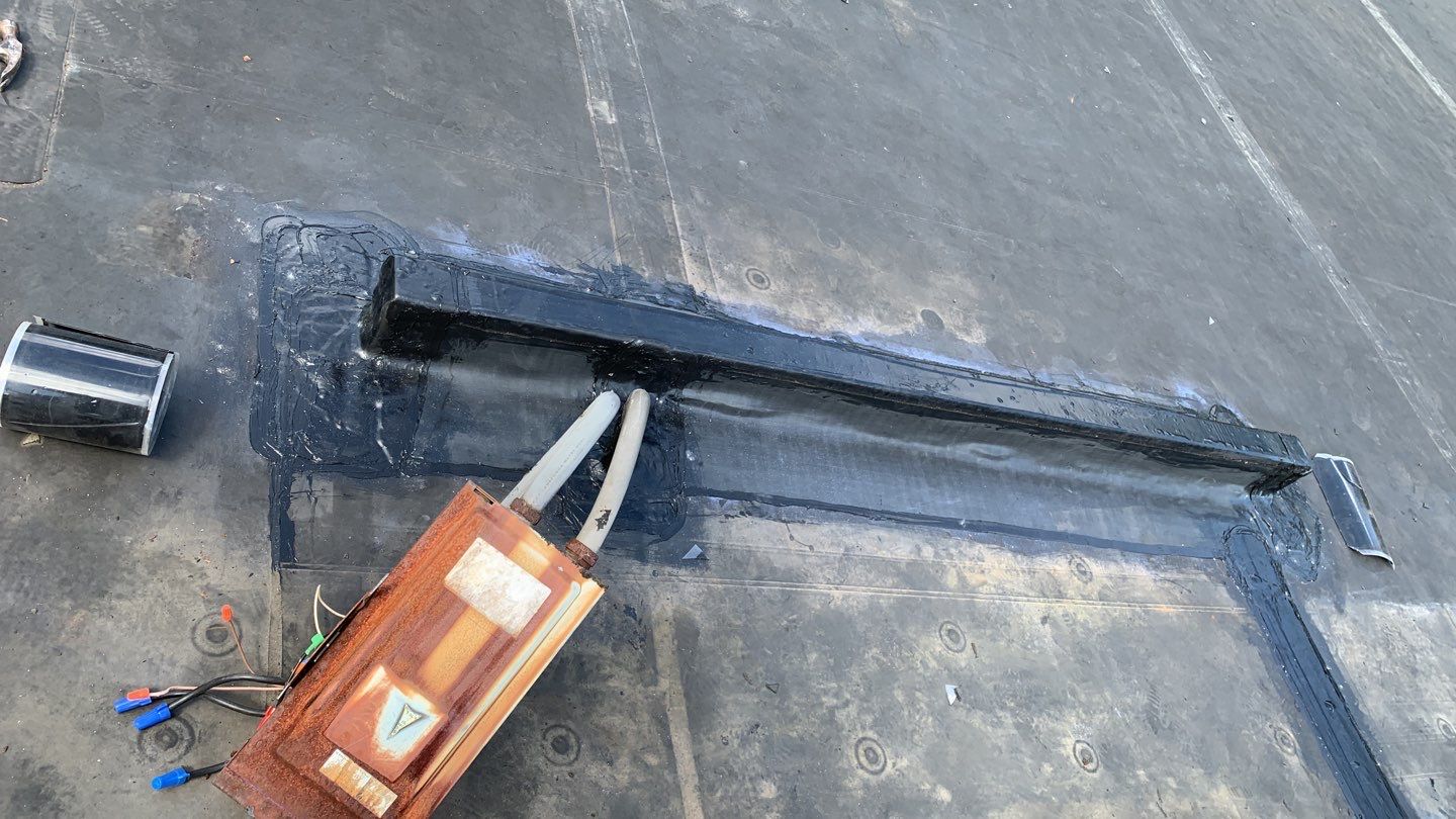 Commercial Roofing Repair using EPDM  by A Plus Exterior