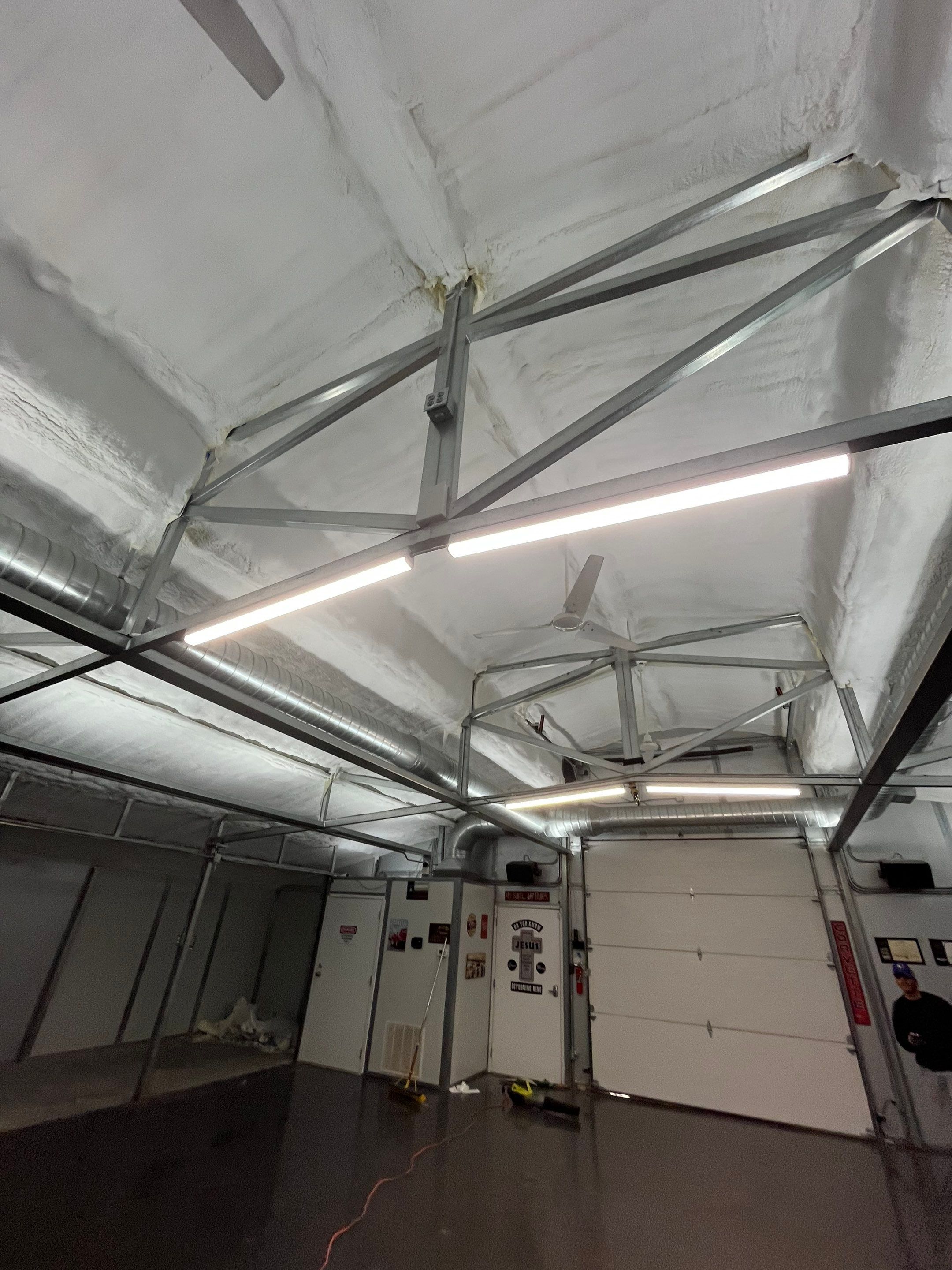 Sunnyvale Tx, Close cell spray foam custom garage  by Apex Insulation Solutions