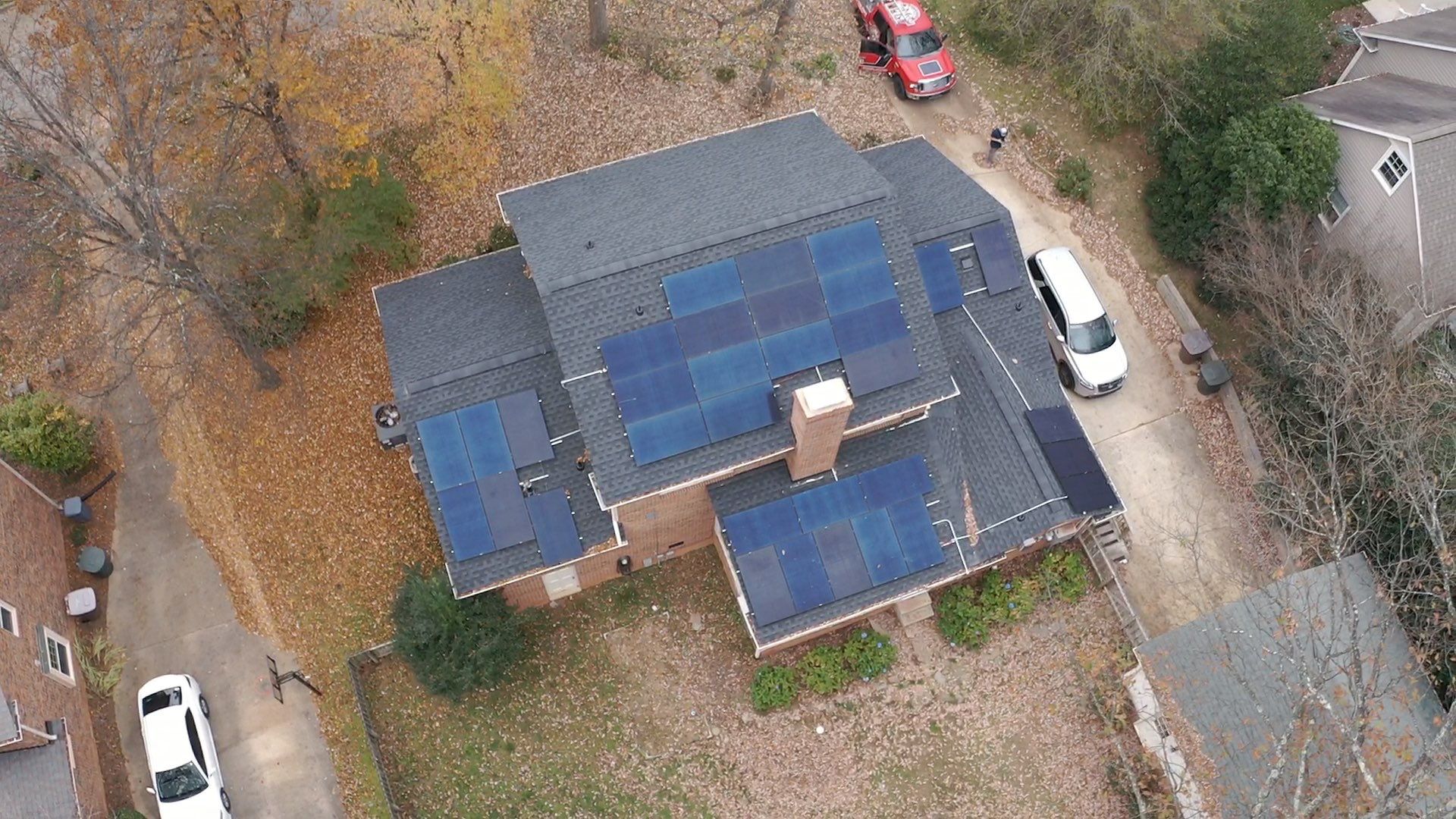 New Roof with Solar Panels by Just In Time Roofing and Restoration