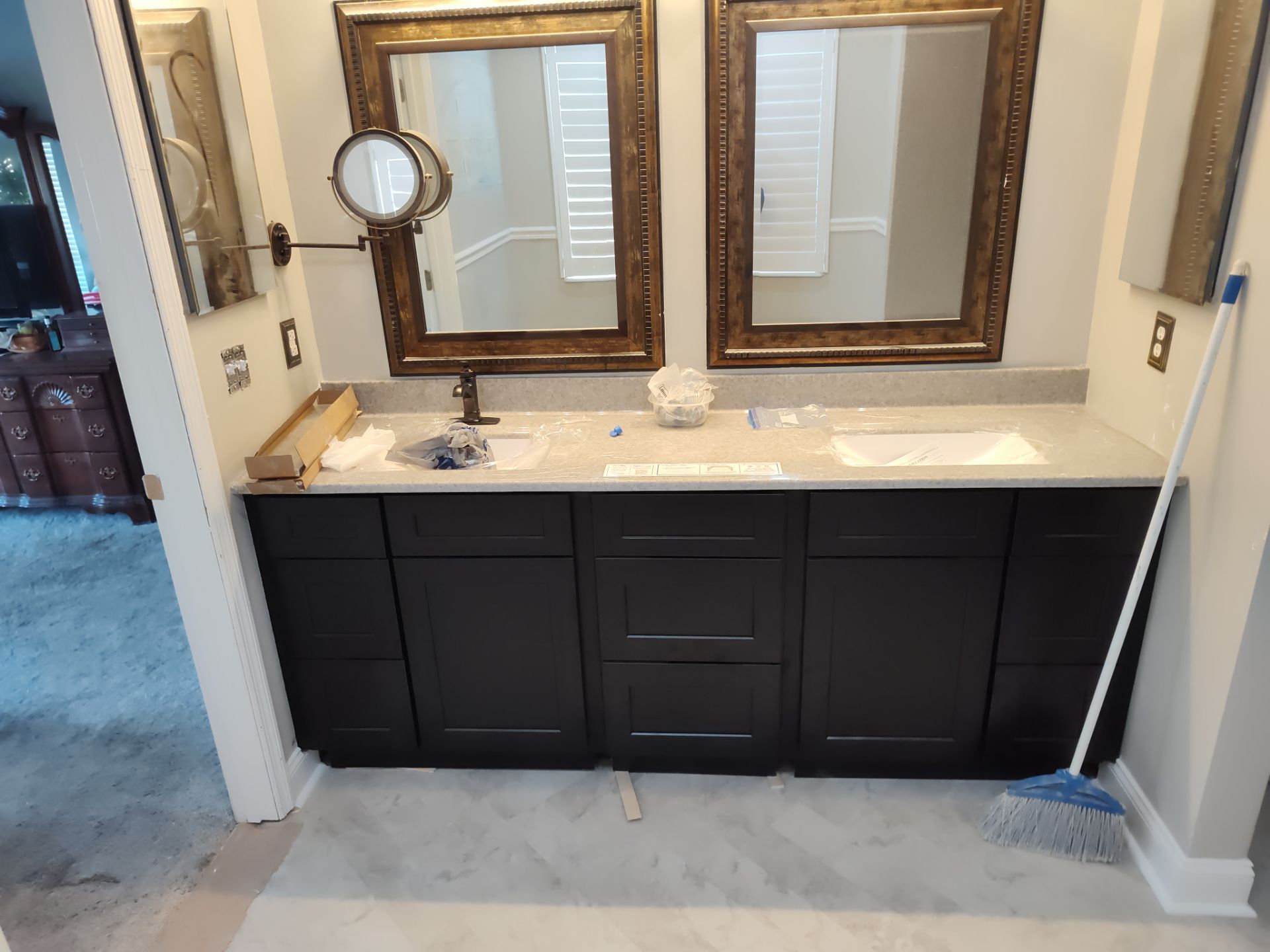 Bathroom repair and remodel by Cornerstone Home Builders, LLC