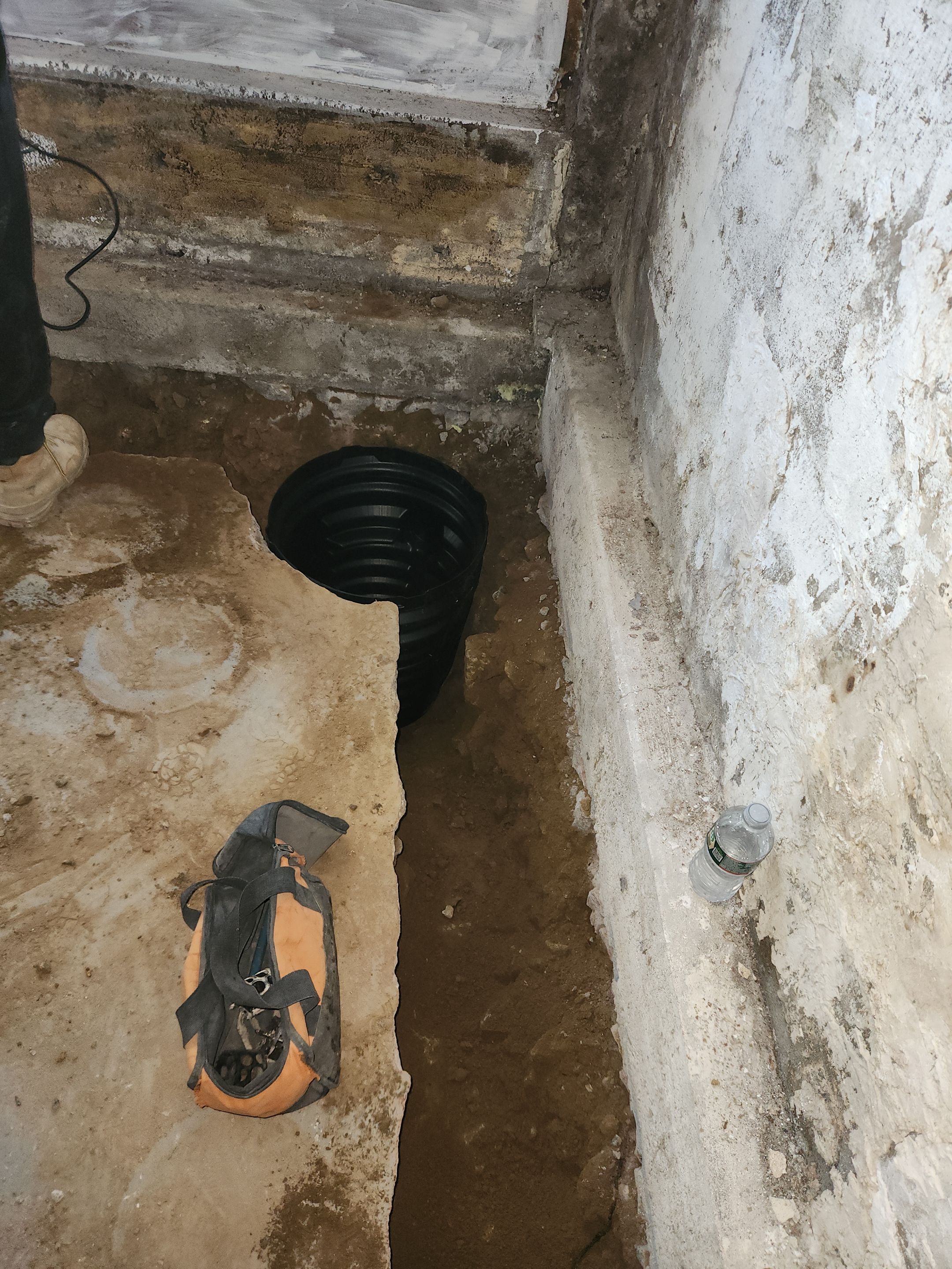 Interior French Drain & Mold Remediation in Mt Tabor NJ by Pure Service Pro, LLC 