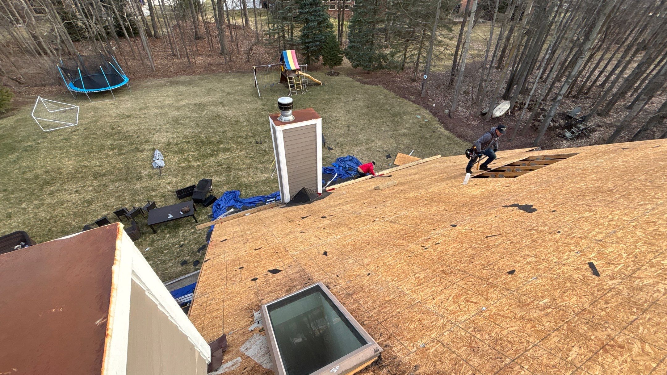 Roof Replacement using CertainTeed Landmark Moire Black by 180 Contractors