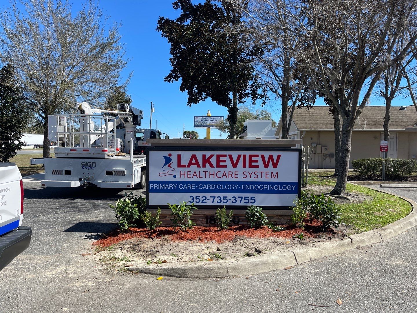 Monument Sign for Lakeview Healthcare System by SignCrafters