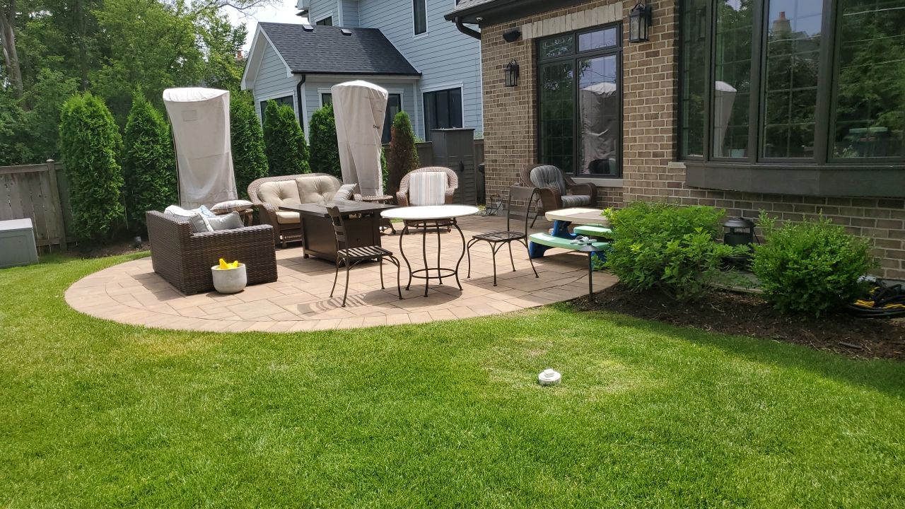 Brick paver clean, sand and seal by Northern Power Washing LLC.