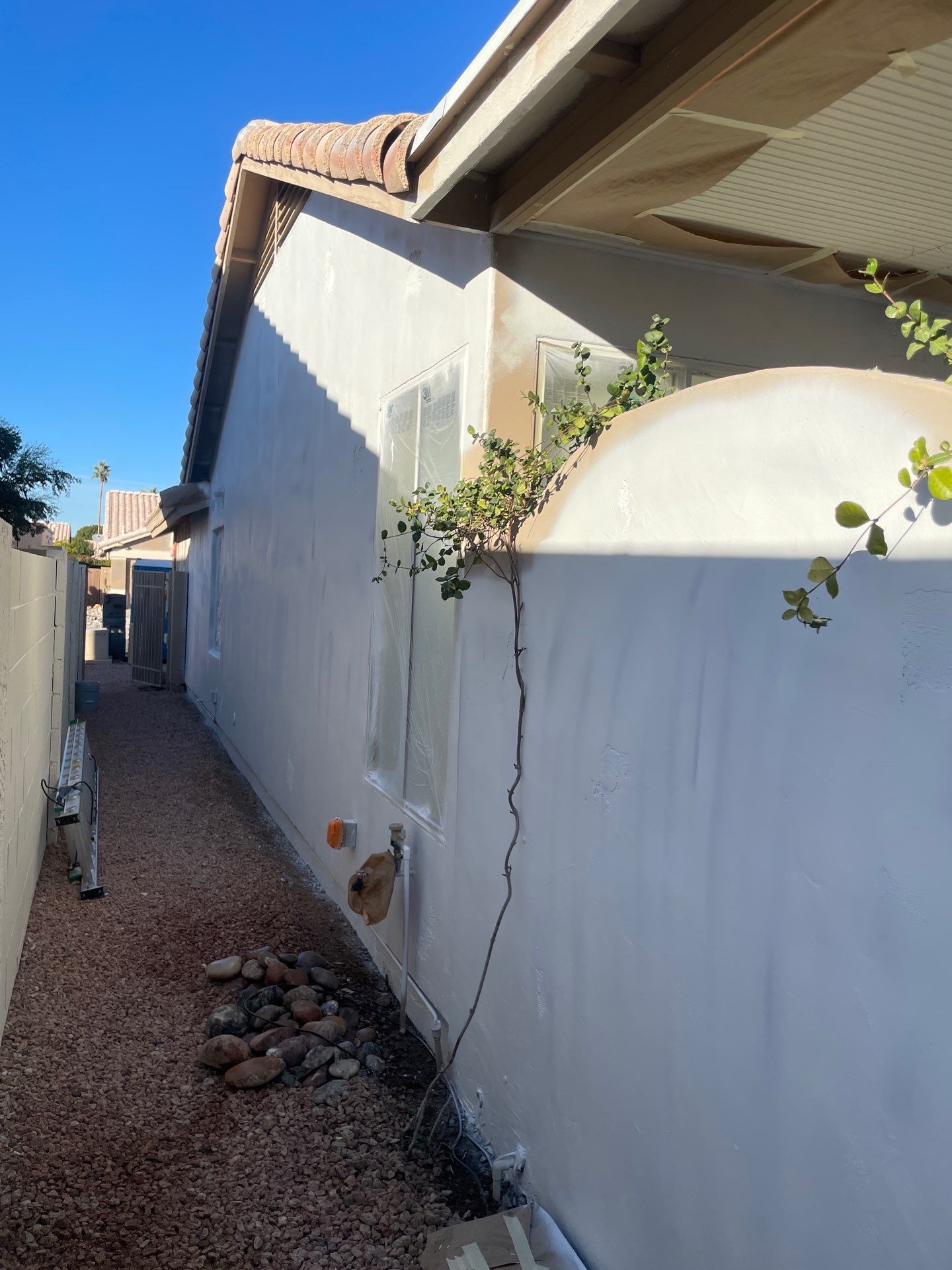 Gazzo - A Beautiful Home Exterior Transformation in Scottsdale, AZ with C&M Primer and Sherwin Williams Paints by Double G Painting Contractors, LLC