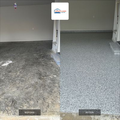Garage Floor Coating using Gravel