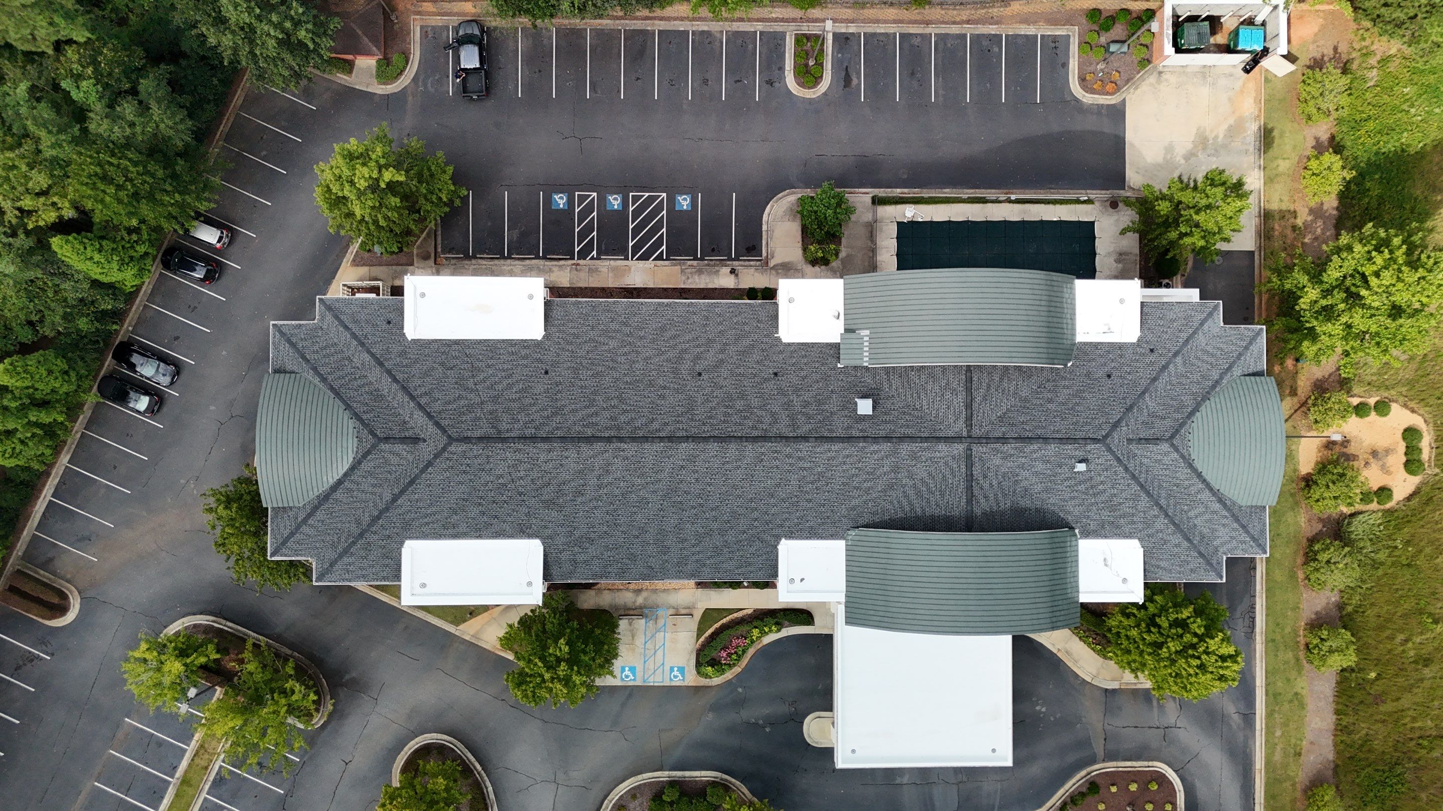 Springhill Suites - Athens, Georgia - Reroof: TPO, GAF HDZ Charcoal by Watertight Roofing Services, LLC