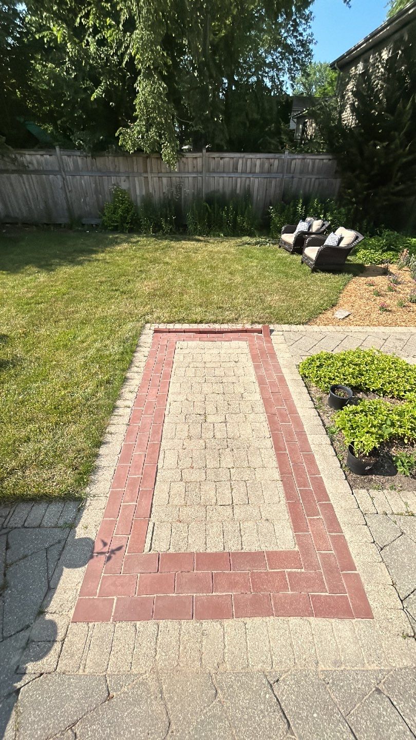 Brick paver clean, sand and seal.  using Surebond SB-1300 by Northern Power Washing LLC.