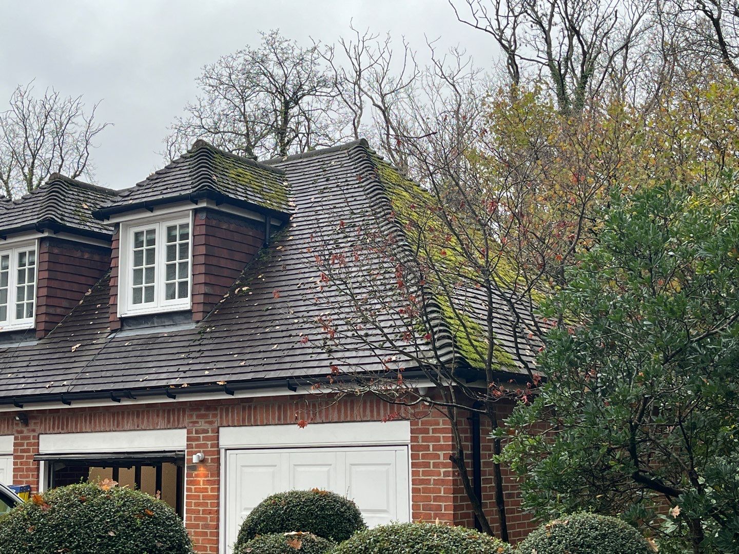 Roof Cleaning and Biocide Treatment using Honda 15lpm Low Pressure Washing Machine by Ges Exterior Cleaning ltd