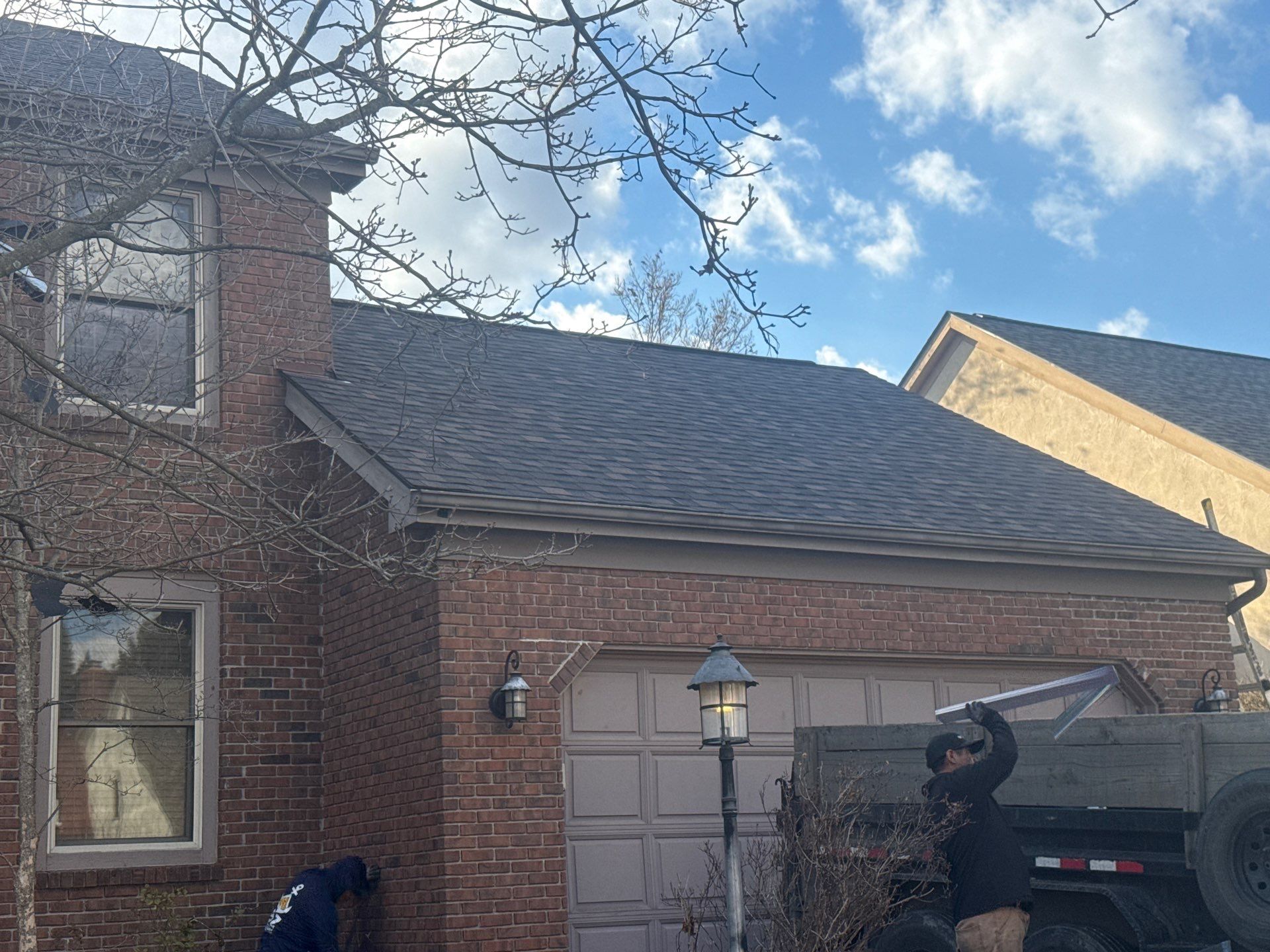 sometimes gutters need a roof by SOS Home Ohio 