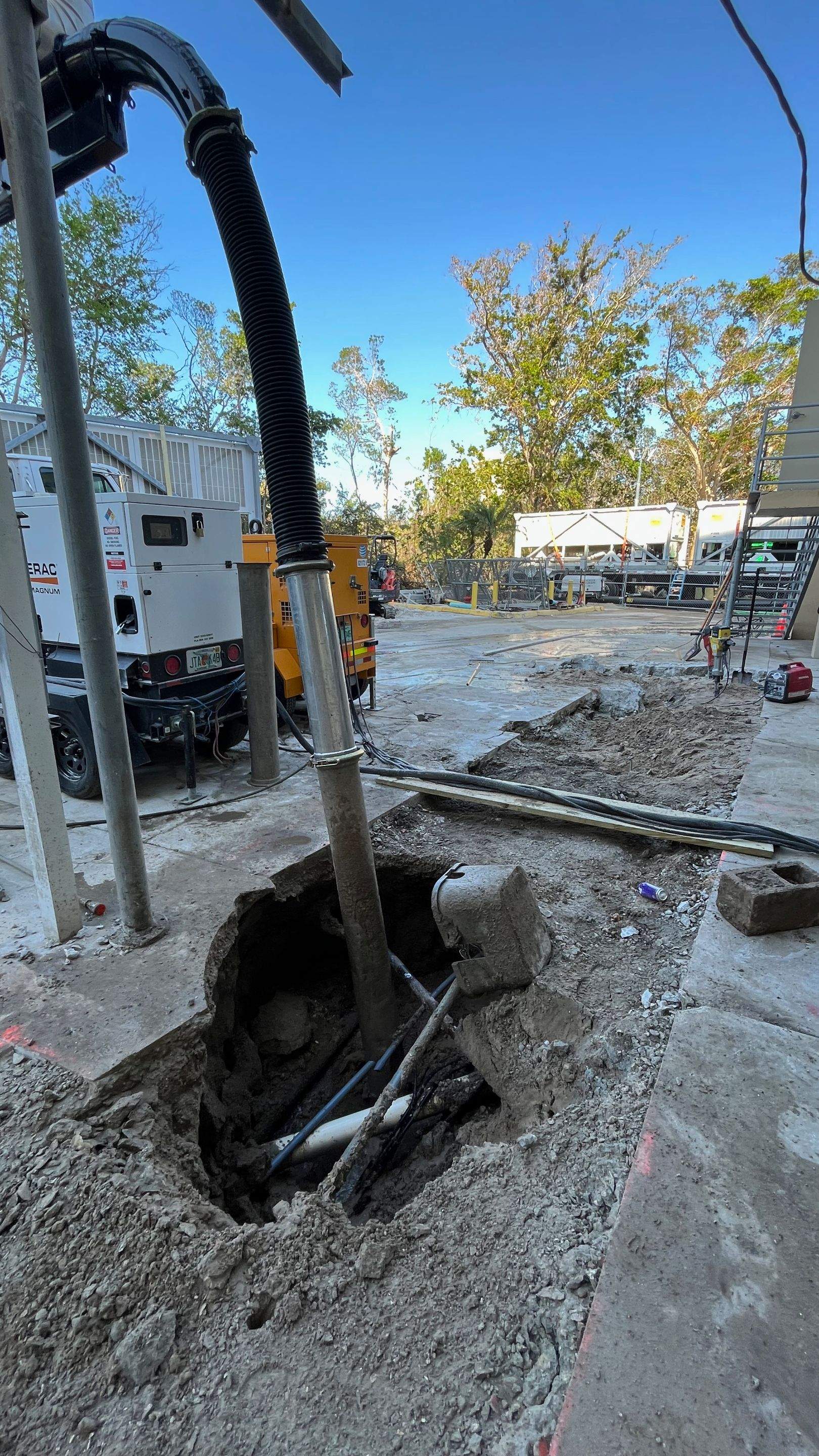 Ritz-Carlton NW Service Area Daylighting by Don Mar, Inc. Storm Water Solutions