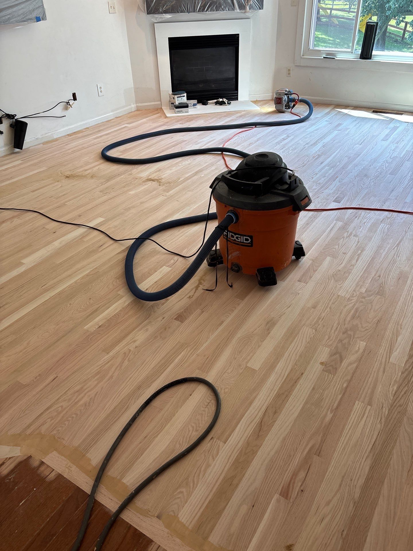 Natural Oak Hardwood Installation and Refinishing in Florence, Kentucky by Footprints Floors Kentucky